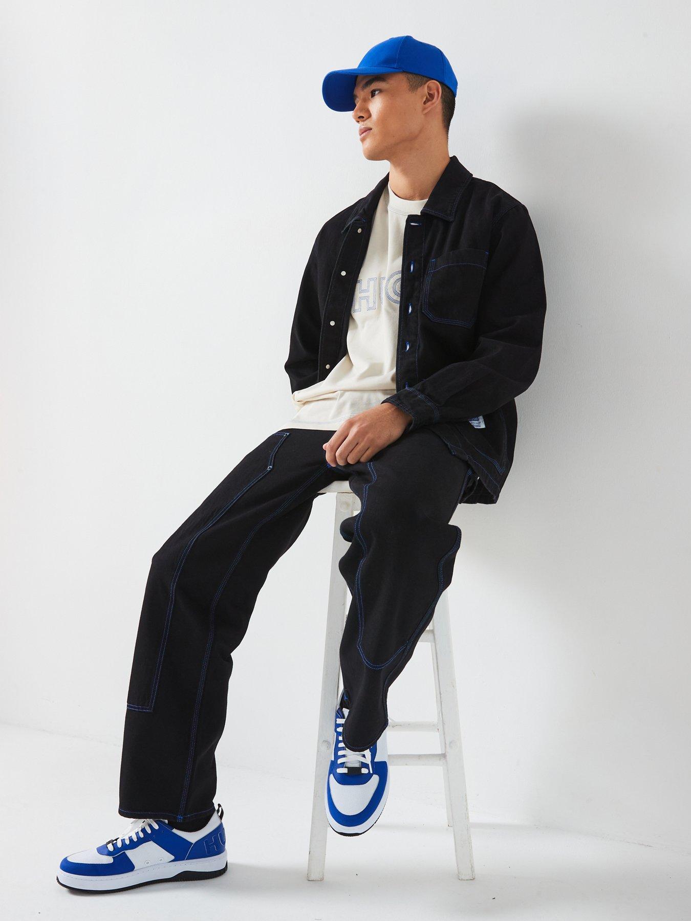 hugo-blue-carpenter-contrast-stitch-baggy-fit-jeans-blackoutfit