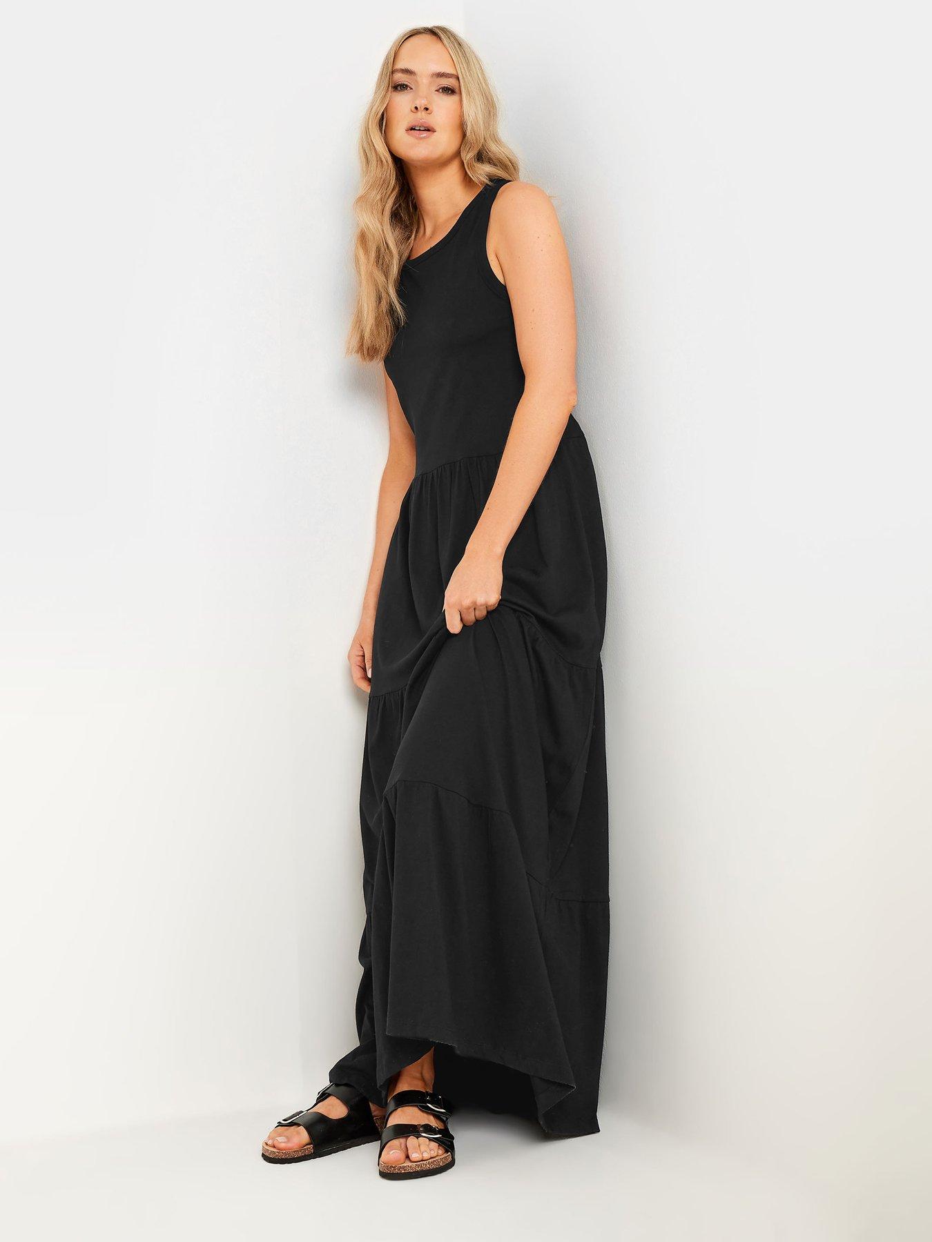 Long Tall Sally Sleeveless Tiered Dress Black Very Ireland