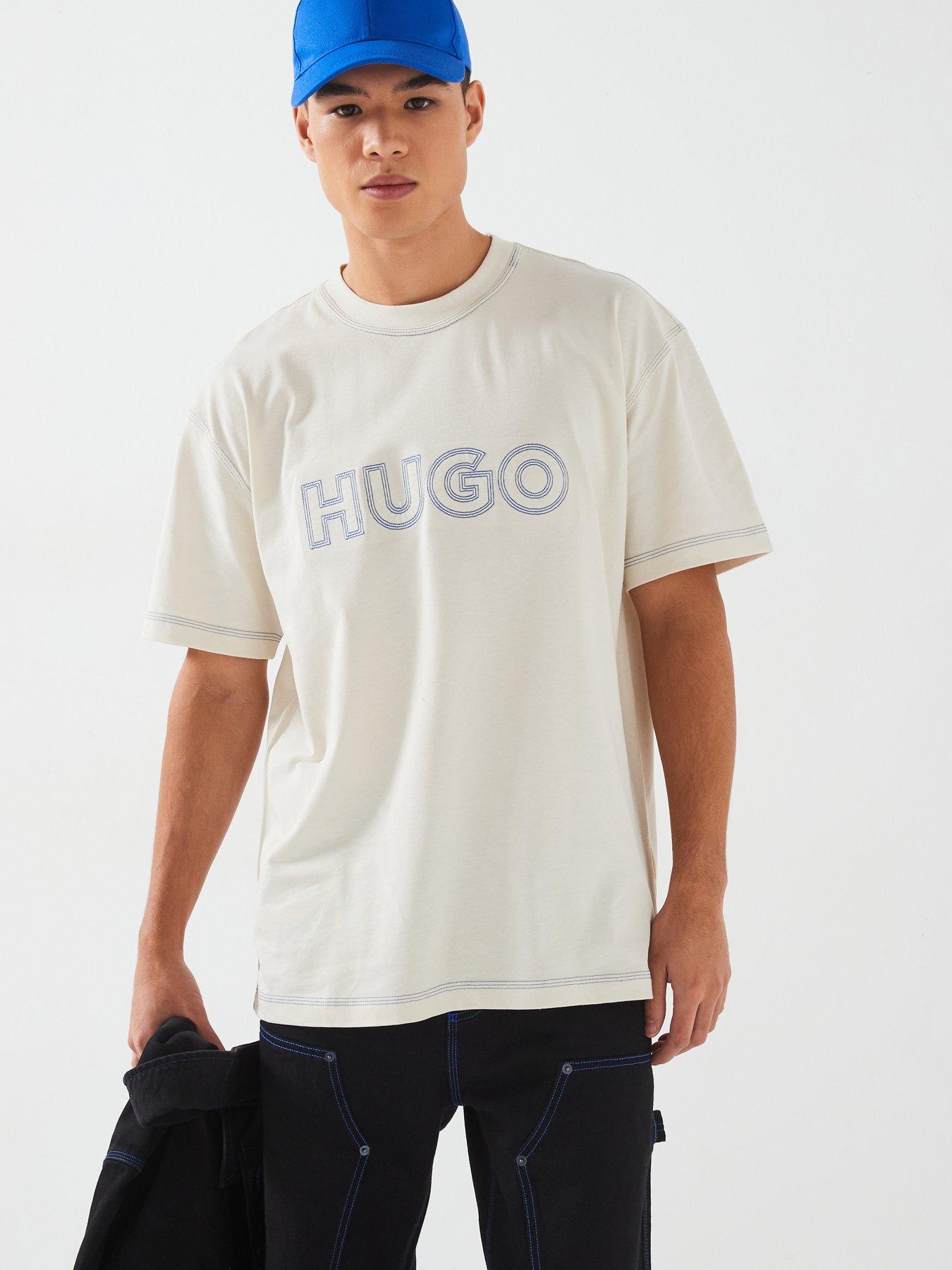 hugo-blue-nitlogo-loose-fit-outline-logo-t-shirt-white