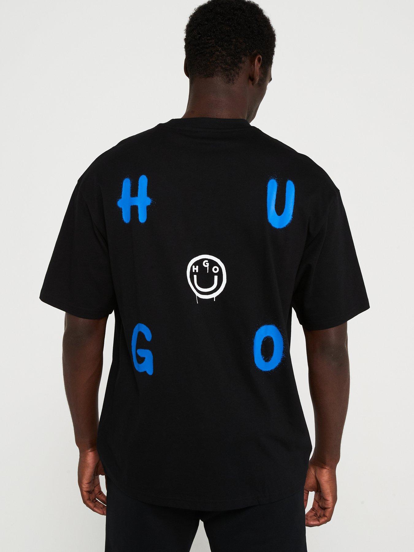 hugo-blue-nimayliti-loose-fit-spray-logo-t-shirt-blackstillFront