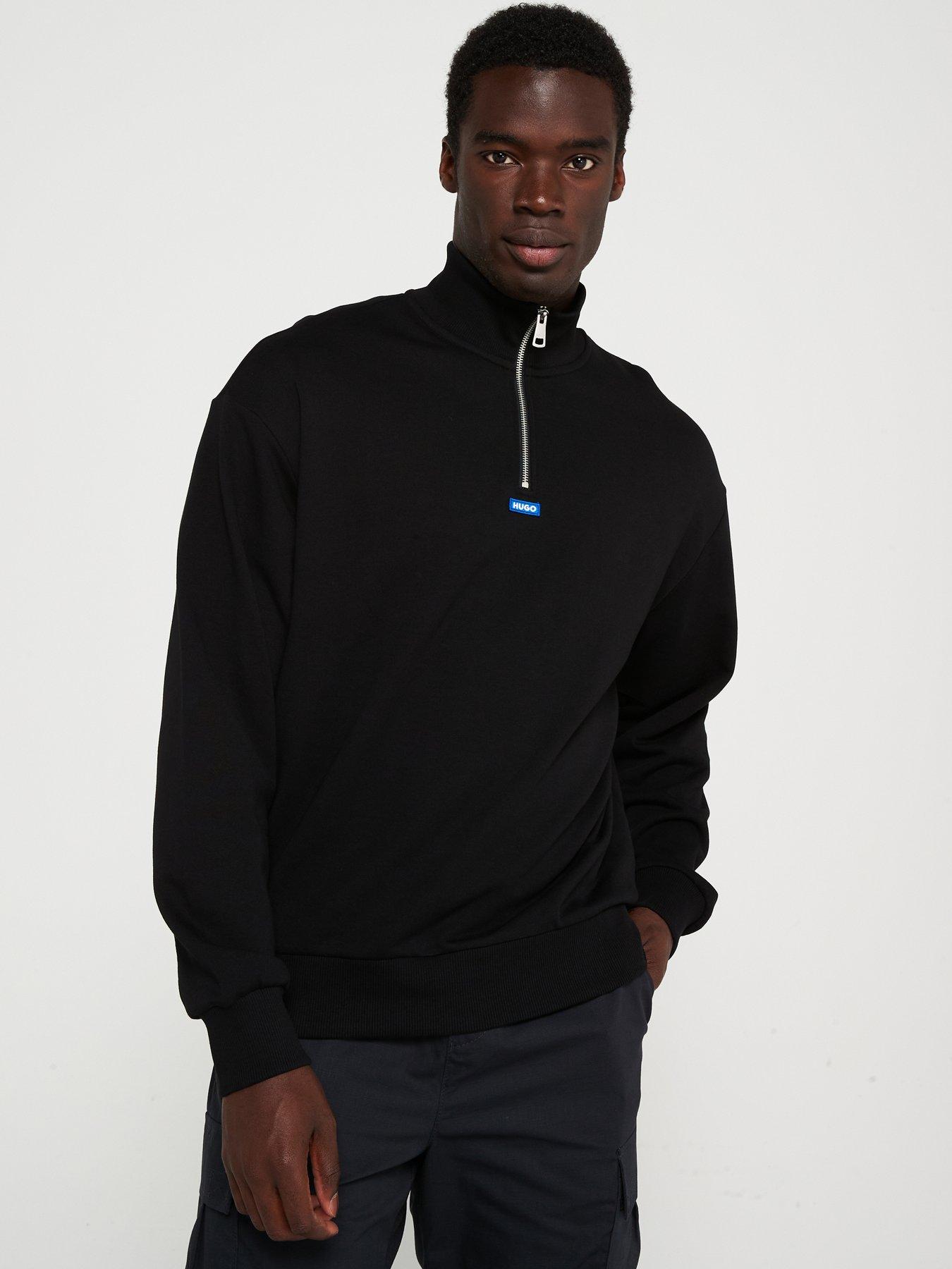 hugo-blue-neeler-small-logo-14-zip-sweat-blackdetail