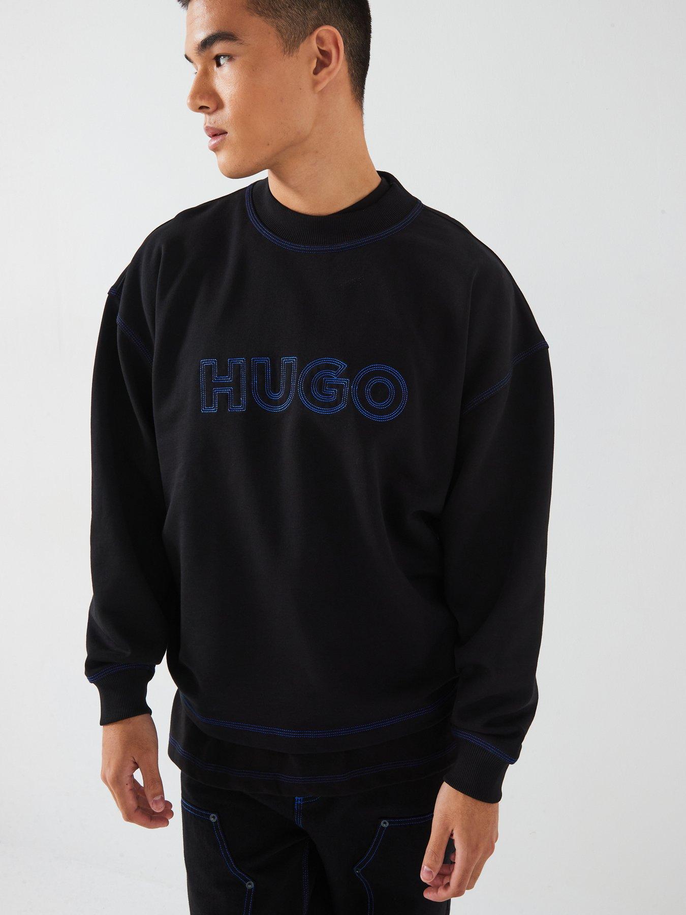 hugo-blue-nitlogolong-loose-fit-outline-crew-sweat-blackdetail