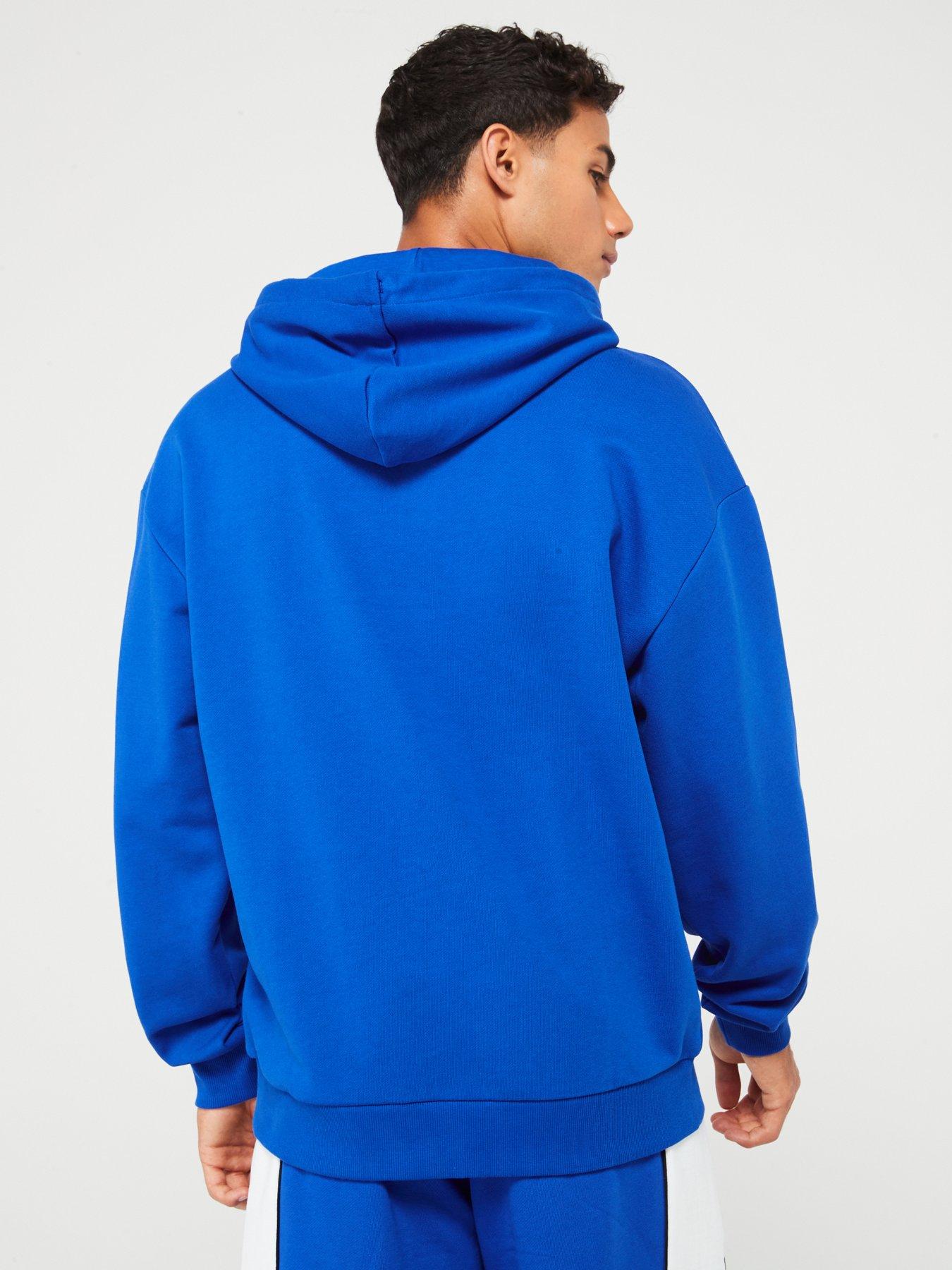 hugo-blue-nalves-regular-fit-logo-hoodie-bright-bluestillFront