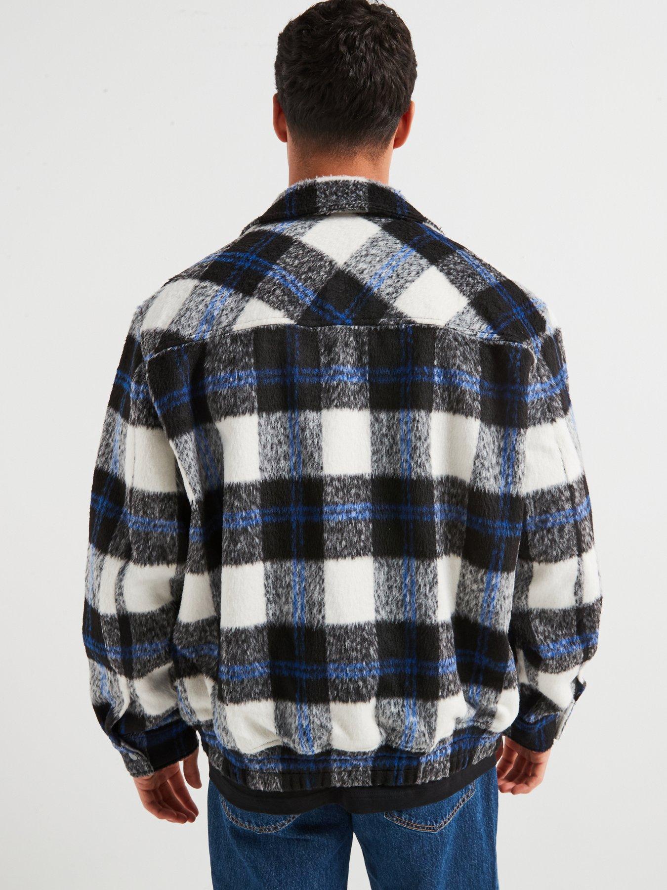 hugo-blue-bruce2441-flannel-check-harrington-jacket-blackwhitestillFront