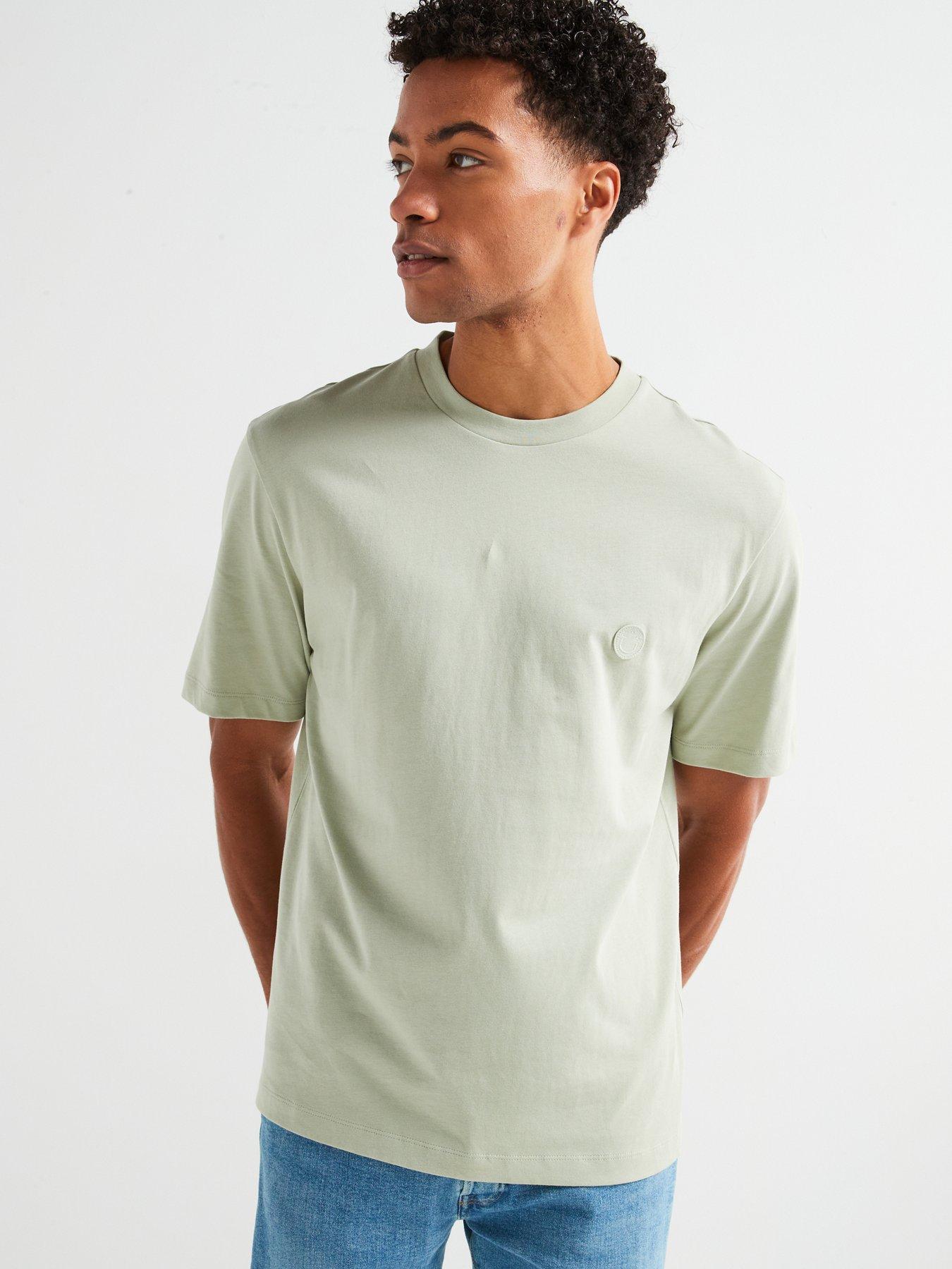 hugo-blue-niley-regular-fit-smiley-left-chest-logo-t-shirt-light-greendetail