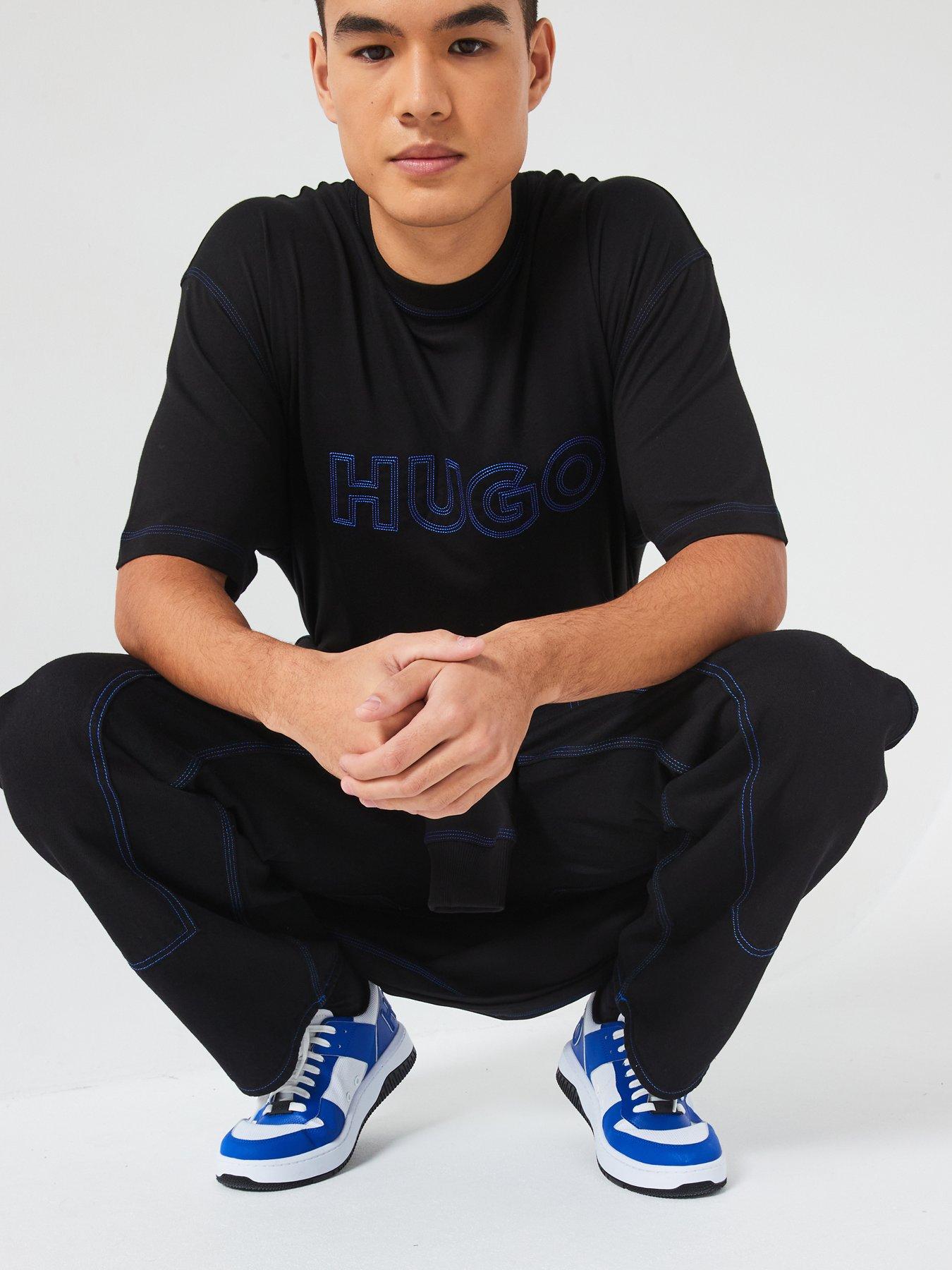 hugo-blue-nitlogo-loose-fit-outline-logo-t-shirt-blackdetail