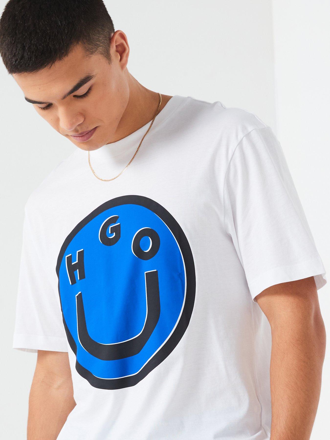 hugo-blue-nimper-regular-fit-large-smiley-t-shirt-whiteoutfit