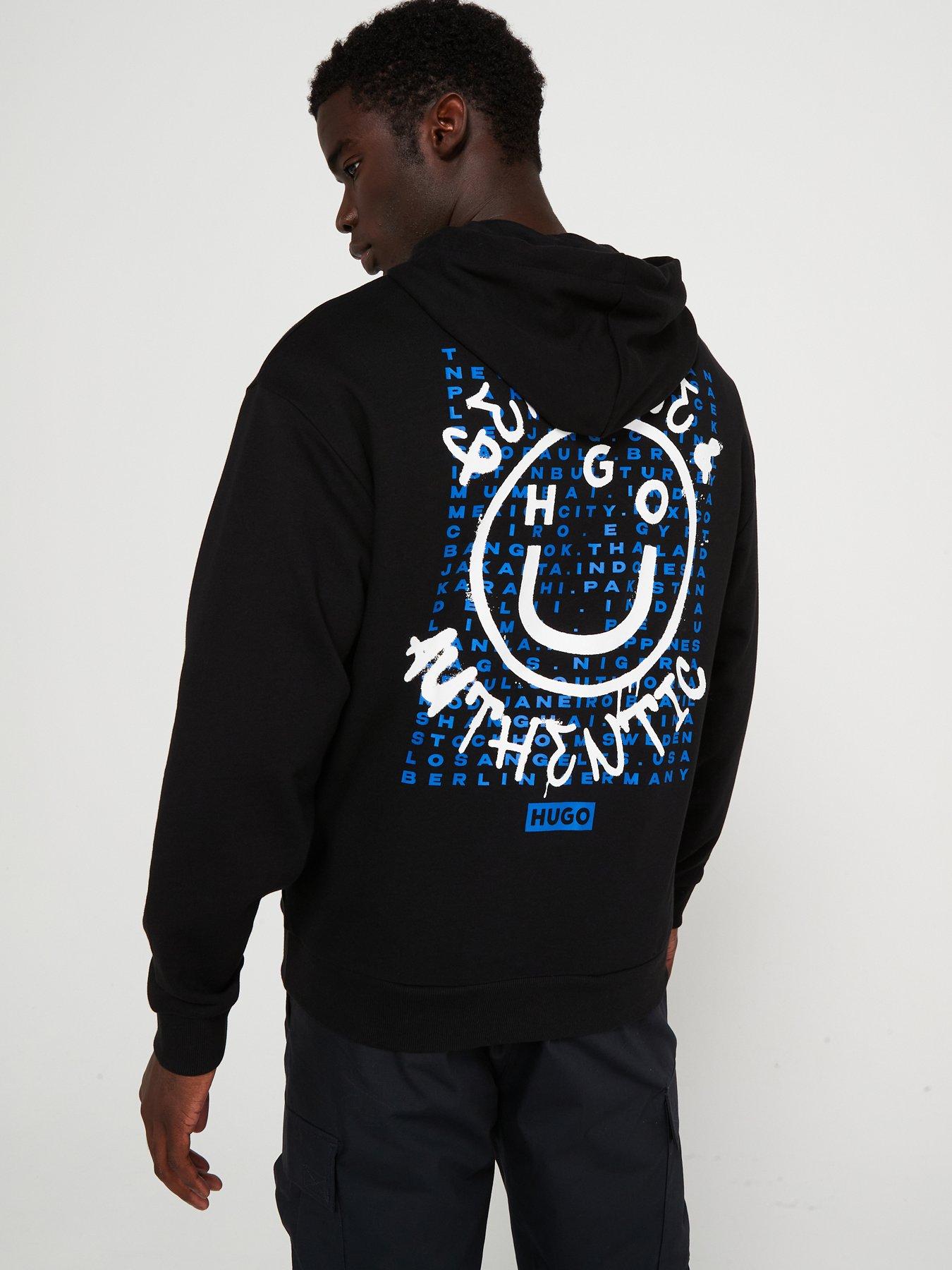 hugo-blue-nothentico-regular-fit-back-print-overhead-hoodie--blackstillFront