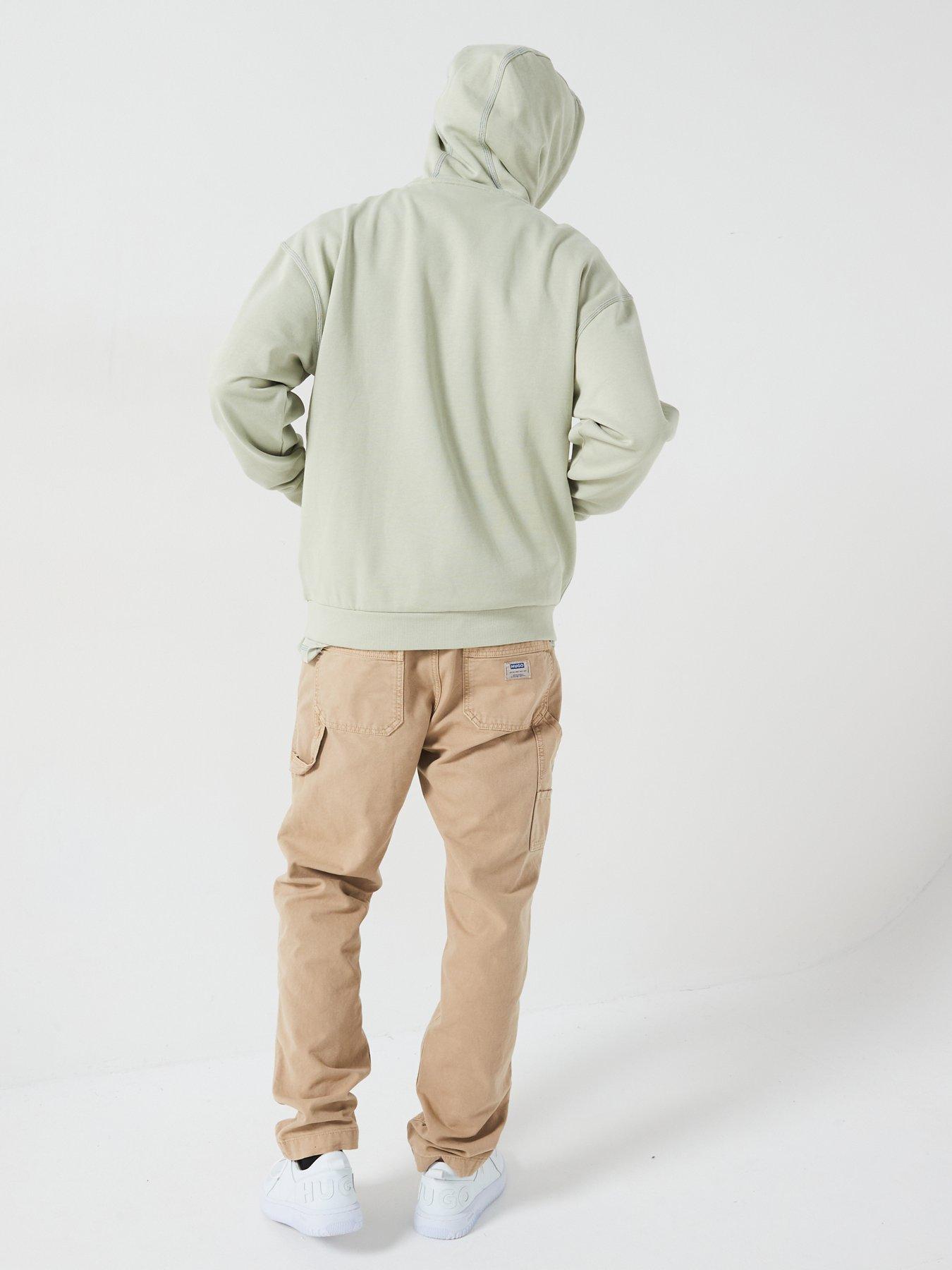 hugo-blue-nitlogohood-loose-fit-outline-stitch-overhead-hoodie-light-greenstillFront