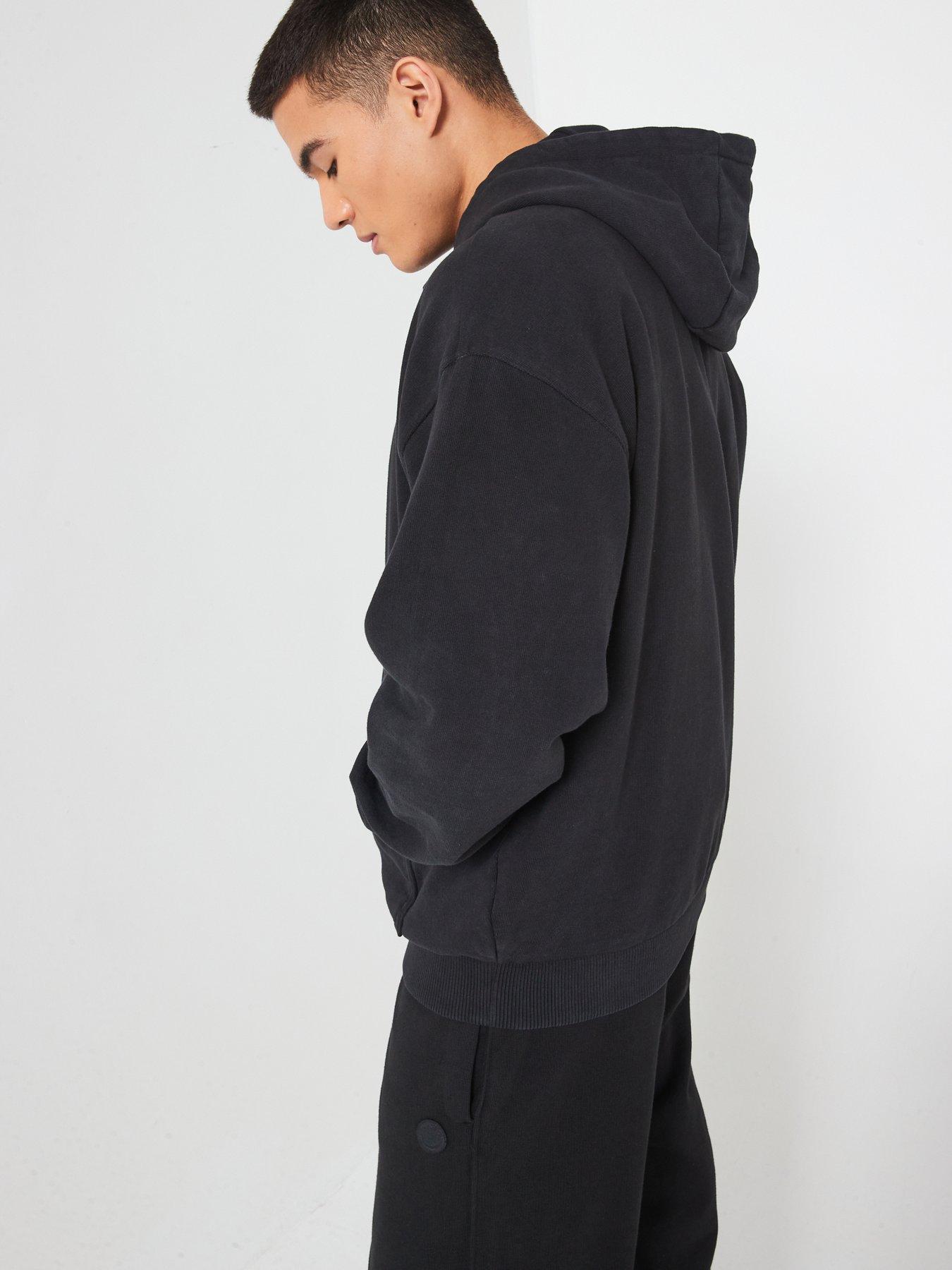 hugo-blue-nuwinto-loose-fit-overdyed-smiley-overhead-hoodie-blackstillFront