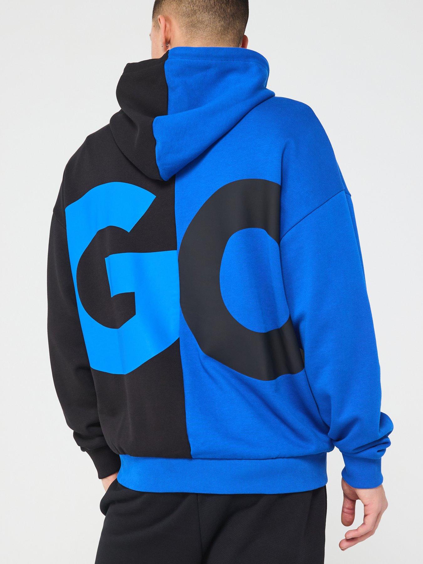 hugo-blue-nokerios-loose-fit-abstract-logo-overhead-hoodie-blackbluestillFront