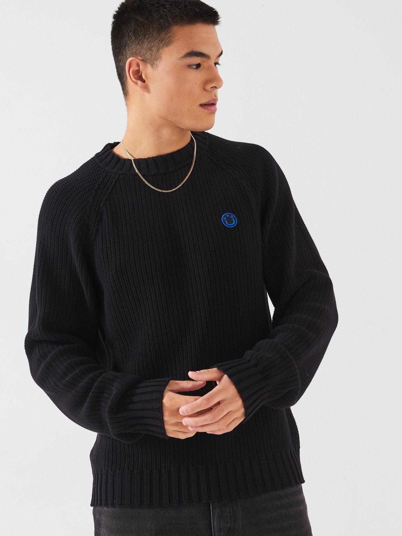 hugo-blue-sonni-regular-fit-smiley-knitted-jumper--black