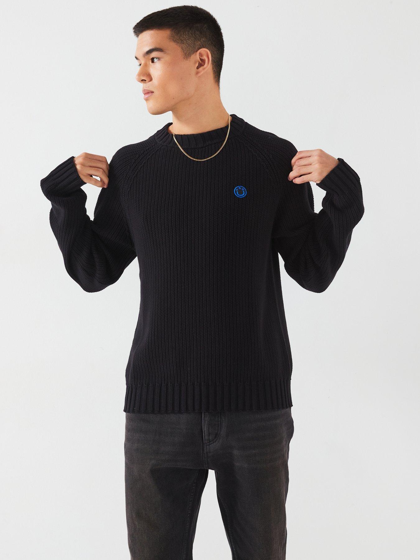 hugo-blue-sonni-regular-fit-smiley-knitted-jumper-blackdetail