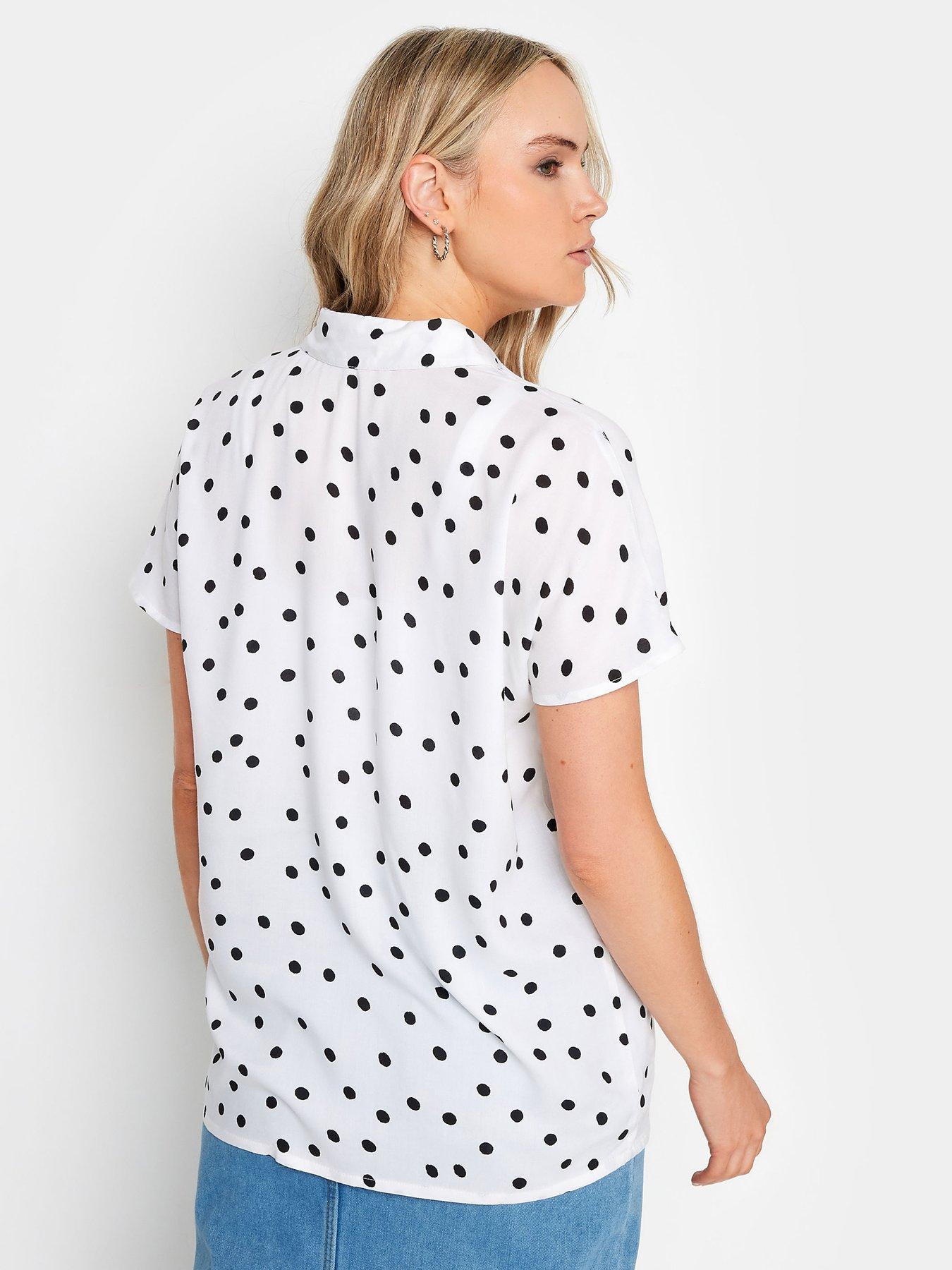 long-tall-sally-spot-grown-on-sleeve-shirt-whitestillFront