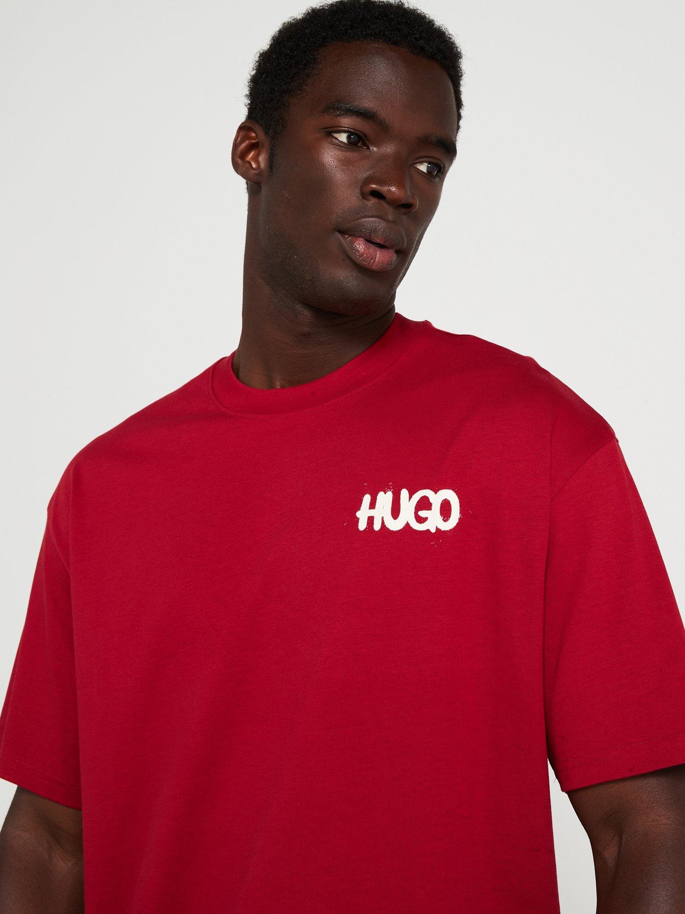 hugo-blue-nimayliti-loose-fit-spray-logo-t-shirt-dark-reddetail