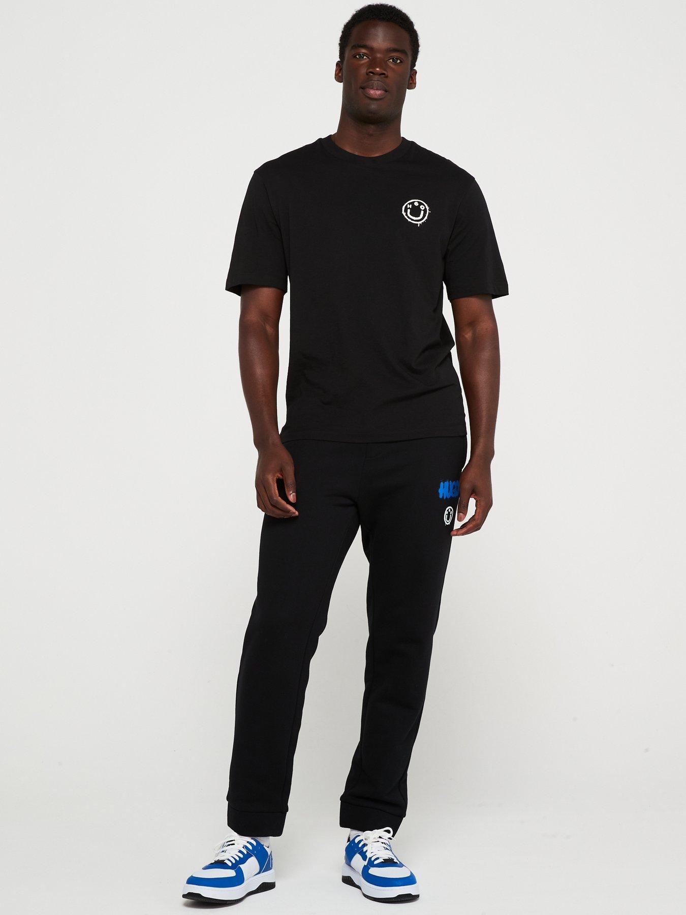 hugo-blue-nimaytro-loose-fit-spray-logo-cuff-joggers-blackback