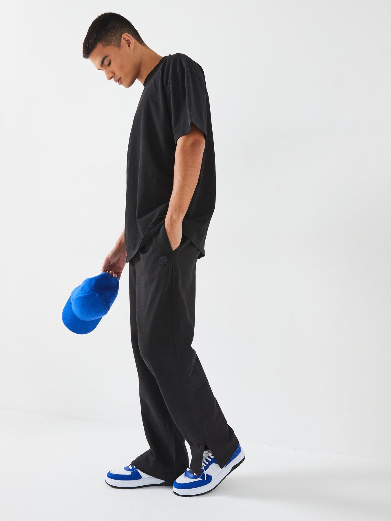 hugo-blue-nuwpant-loose-fit-overdyed-smiley-joggers-blackdetail