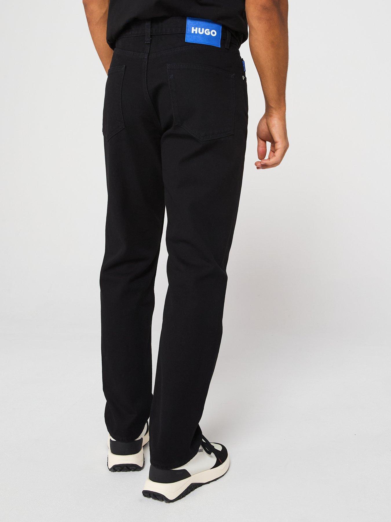Image 2 of 5 of HUGO Blue Jonah Straight Fit Jeans - Black