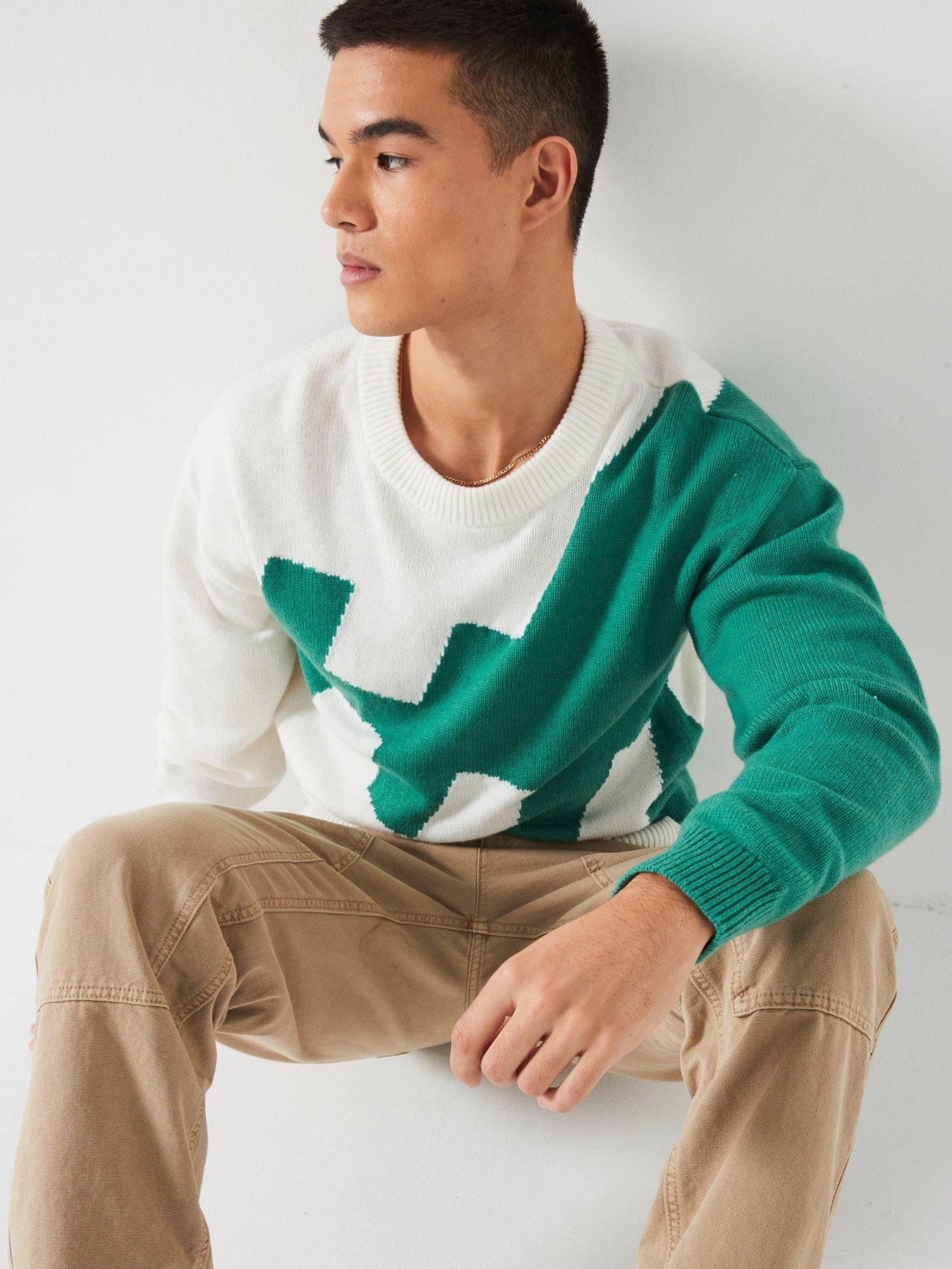 hugo-blue-souso-abstract-logo-knitted-jumper-greenoutfit