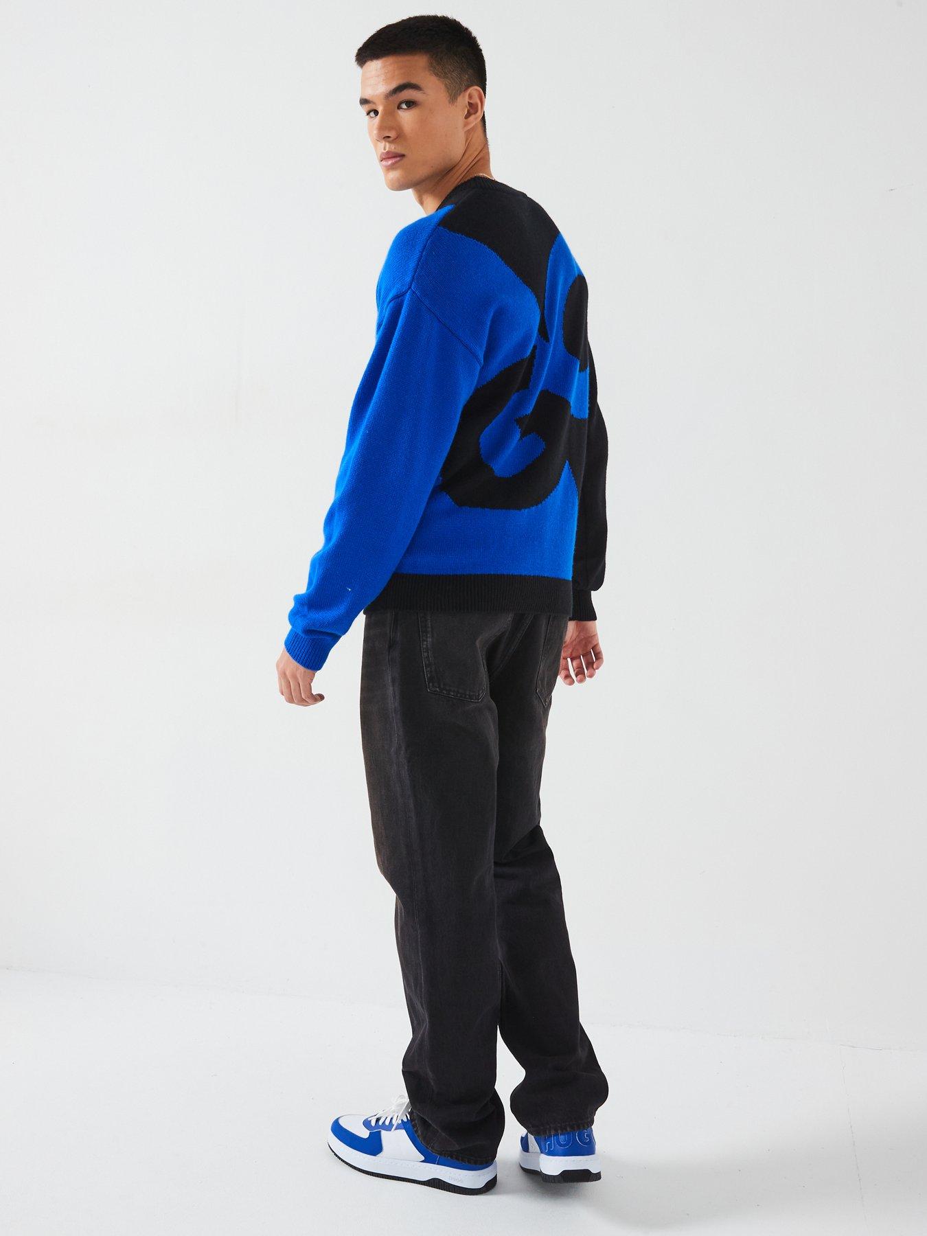 hugo-blue-souso-abstract-logo-knitted-jumper-bright-bluestillFront