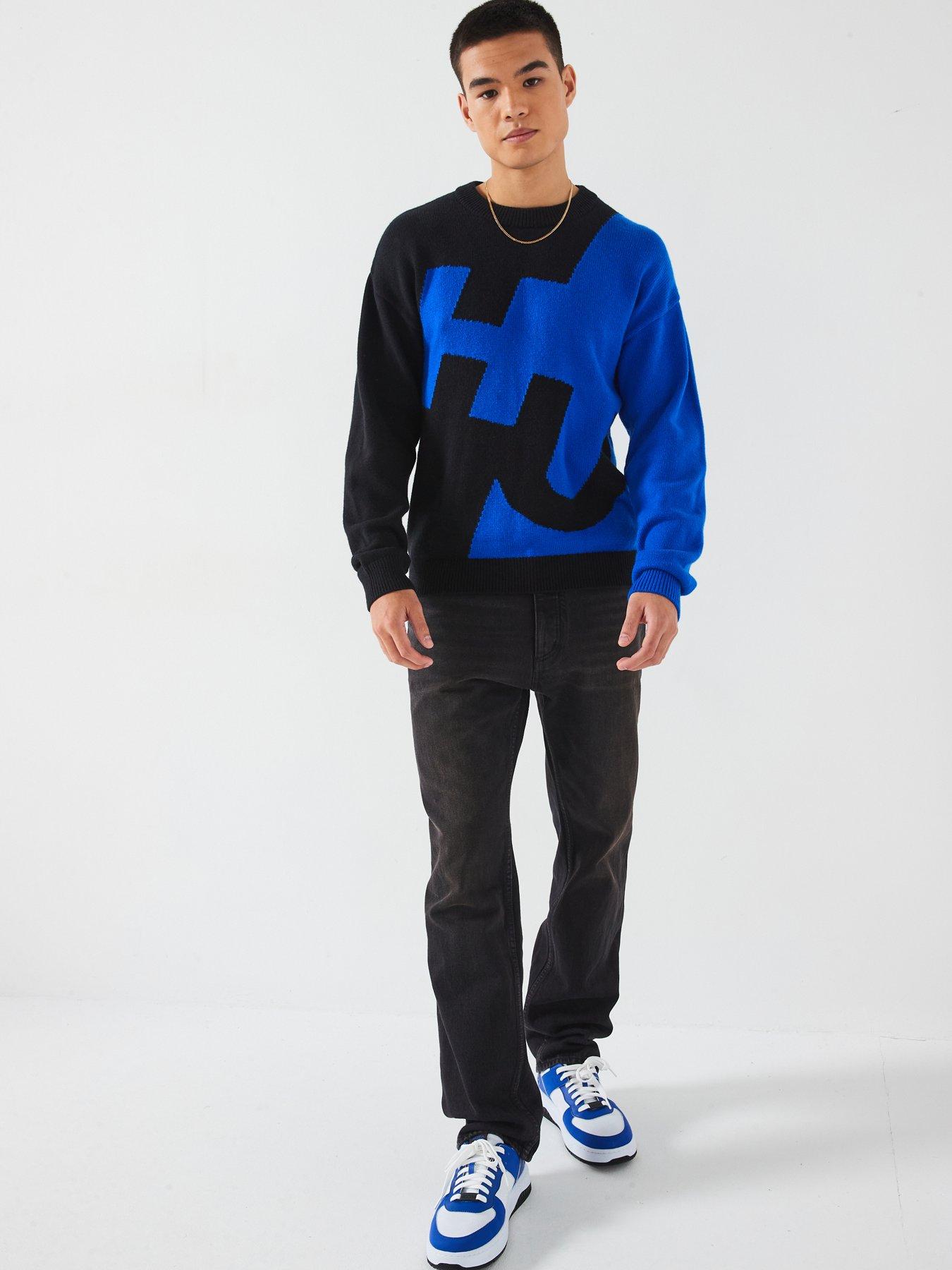 hugo-blue-souso-abstract-logo-knitted-jumper-bright-blueback