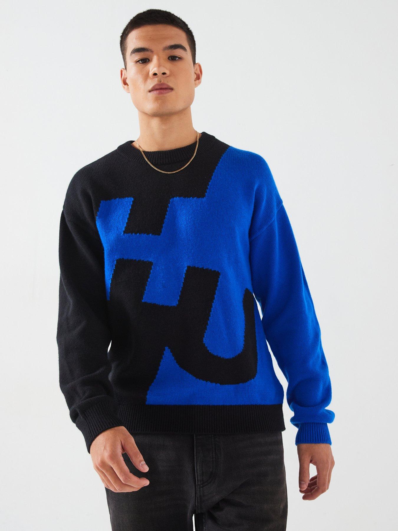 hugo-blue-souso-abstract-logo-knitted-jumper-bright-bluedetail