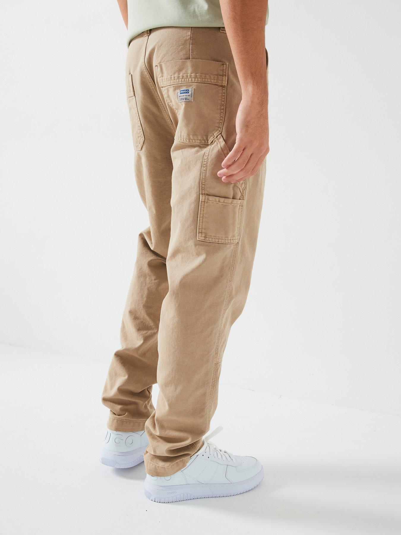 hugo-blue-gioro242d-tapered-fit-cargo-pants-dark-beigestillFront