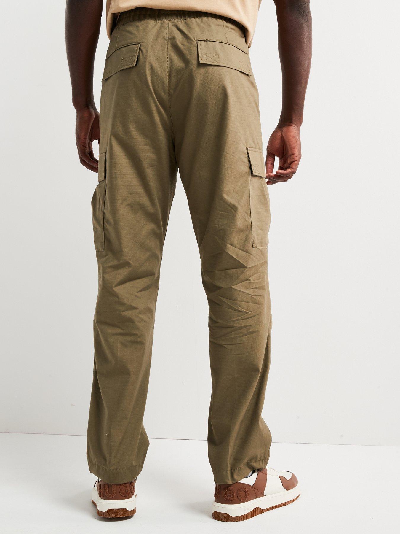 hugo-blue-gadic242-relaxed-fit-cargo-pants-khakistillFront