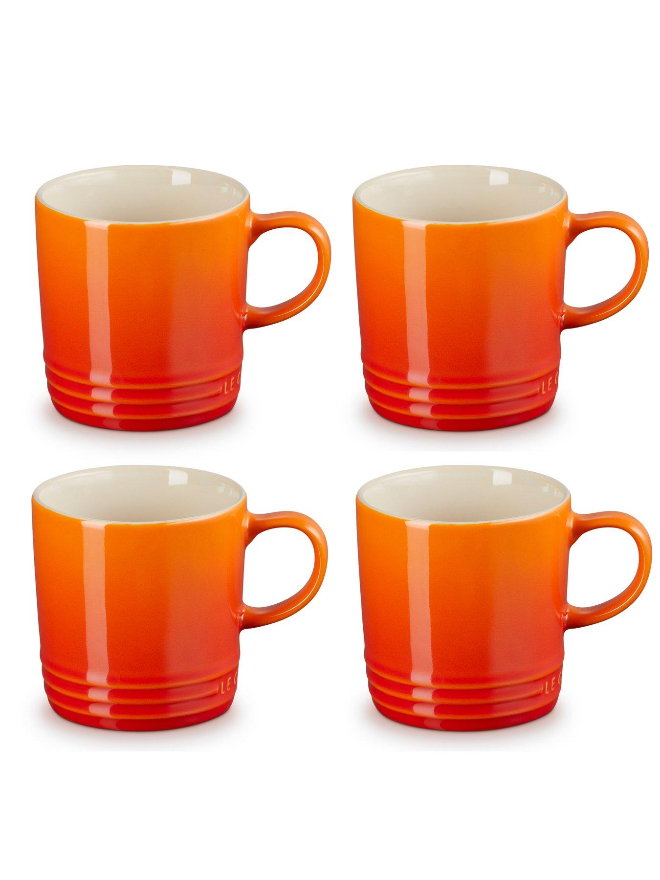 undefined Set of 4 Stoneware Mugs in Volcanic