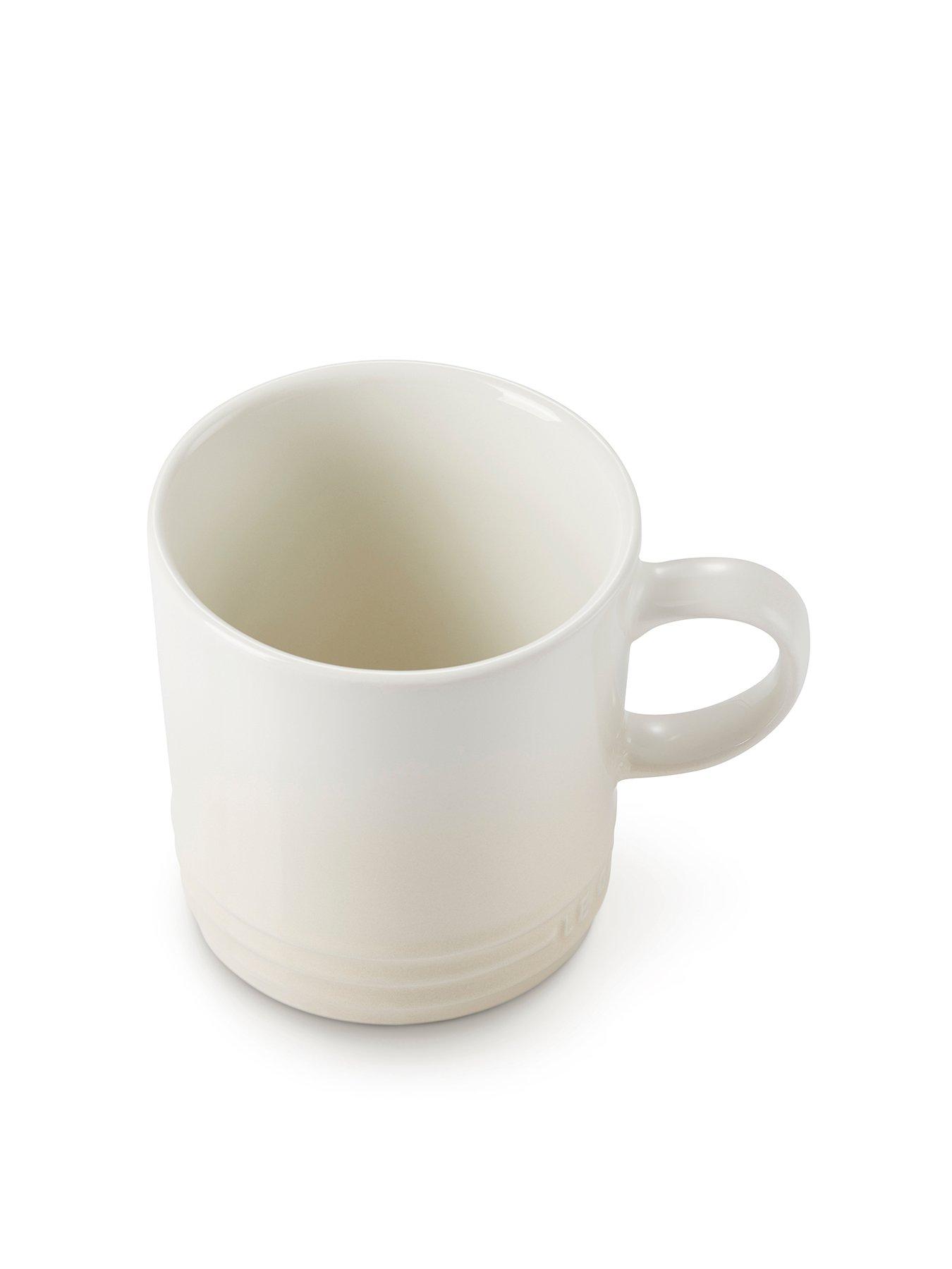 Image 2 of 7 of Le Creuset Set of 4 Stoneware Mugs in Meringue