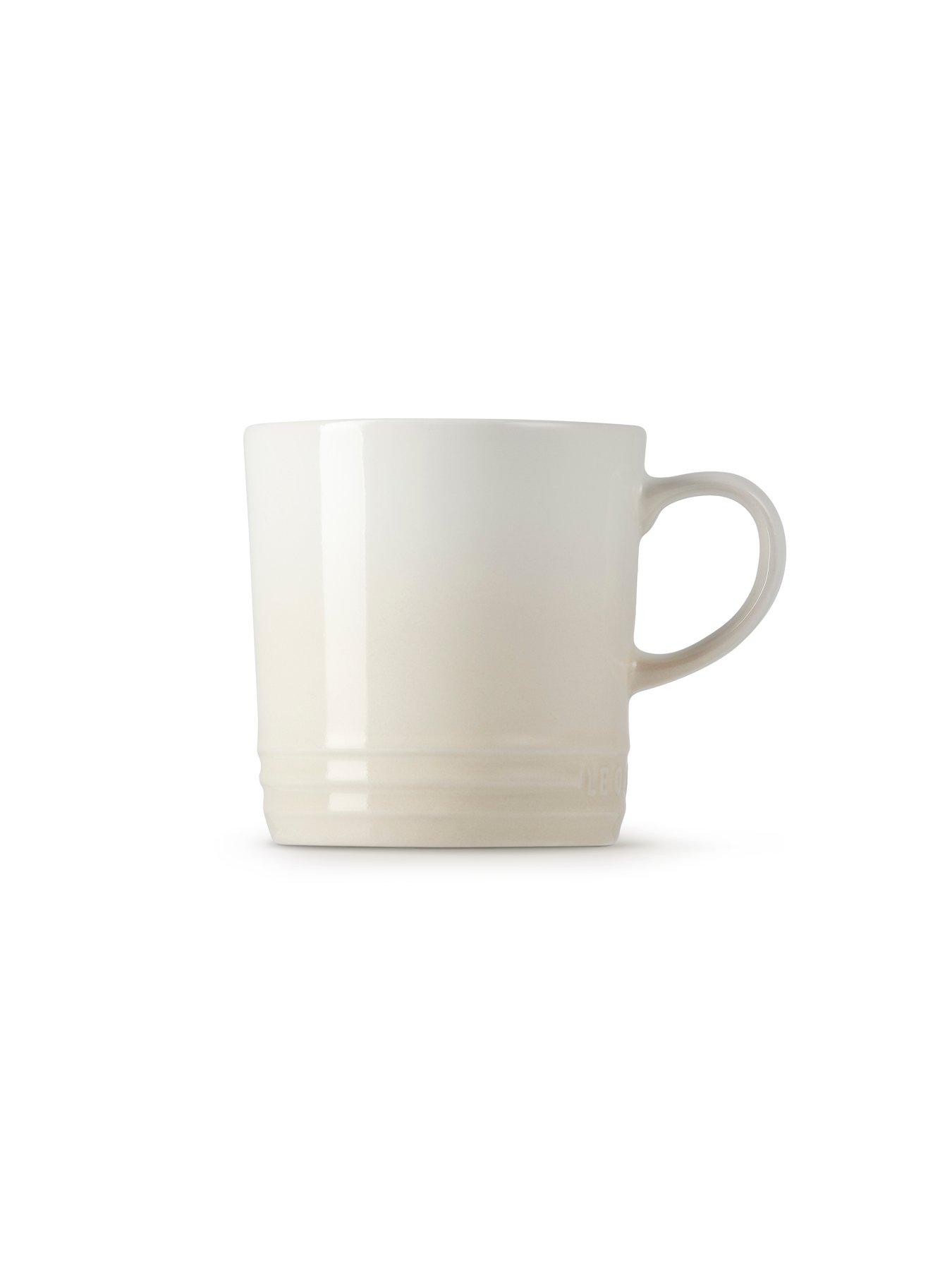 Image 3 of 7 of Le Creuset Set of 4 Stoneware Mugs in Meringue
