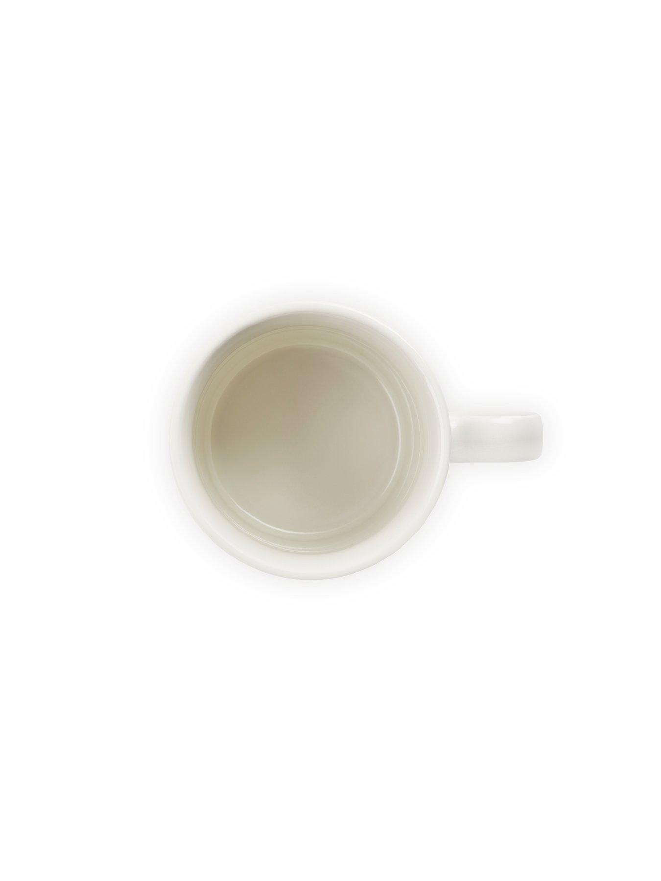 Image 4 of 7 of Le Creuset Set of 4 Stoneware Mugs in Meringue