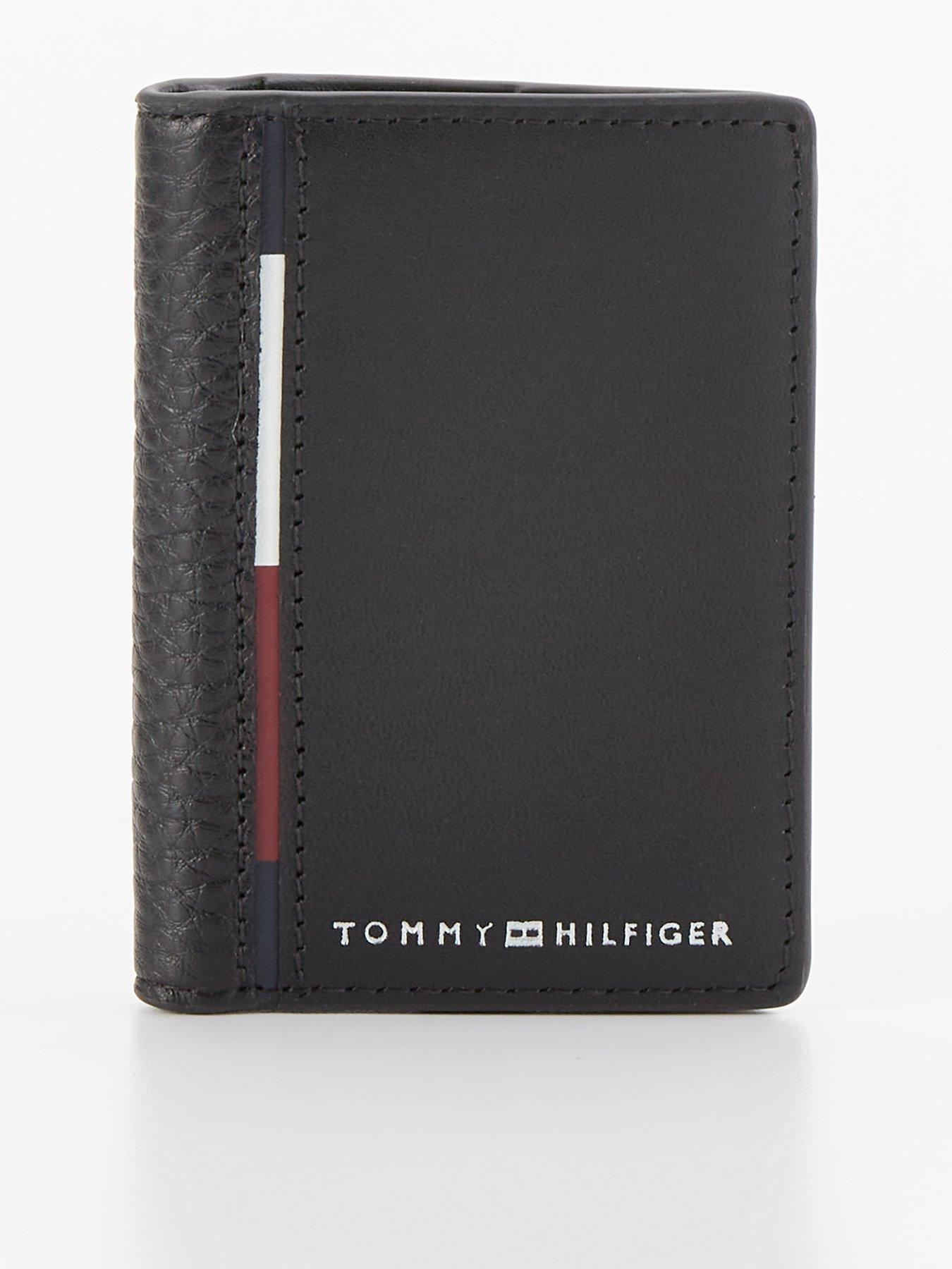 tommy-hilfiger-tommy-hilfiger-stripe-trim-bifold-wallet-black