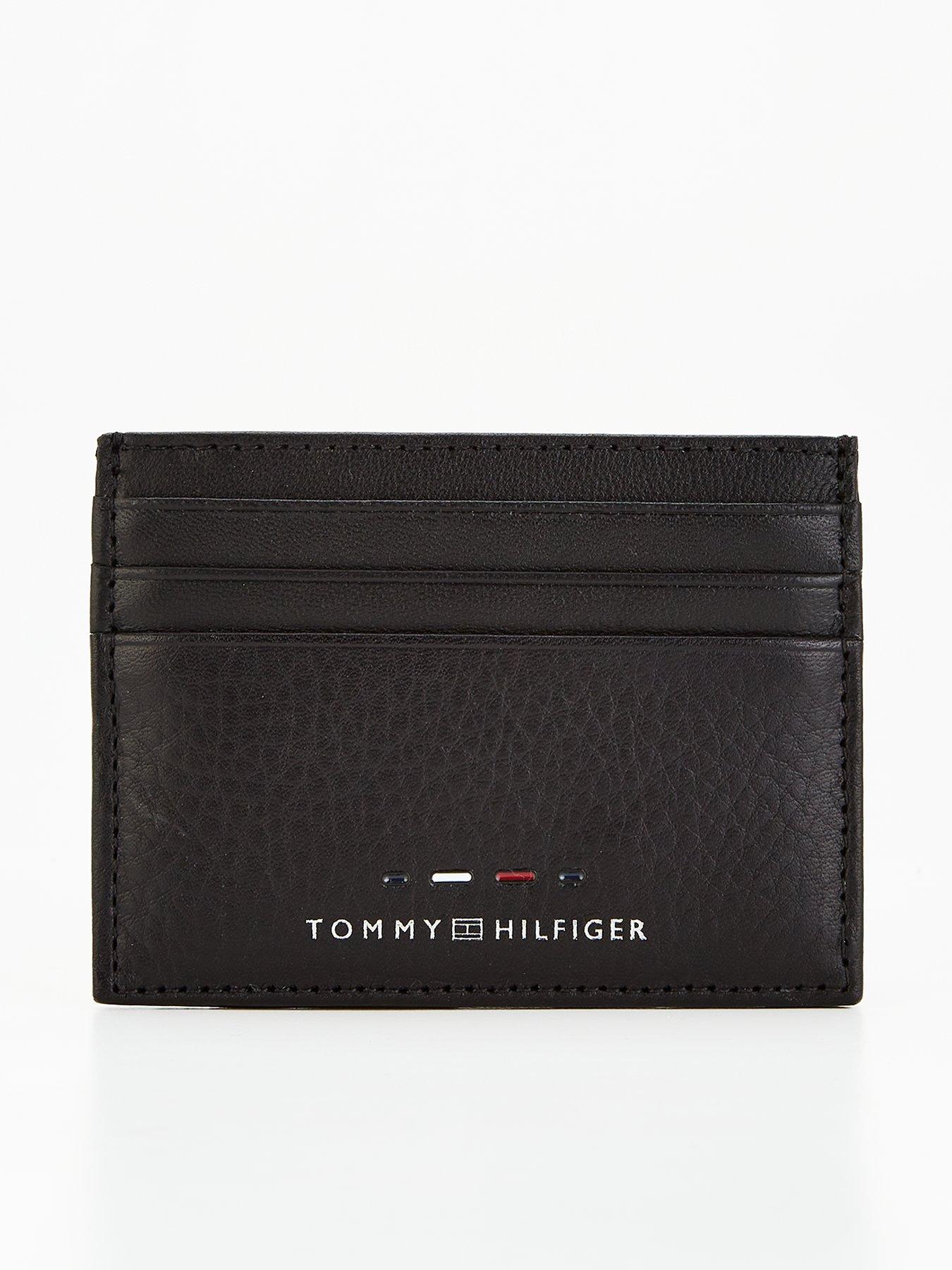 tommy-hilfiger-tommy-hilfiger-embroided-stripe-logo-cc-holder-wallet-black