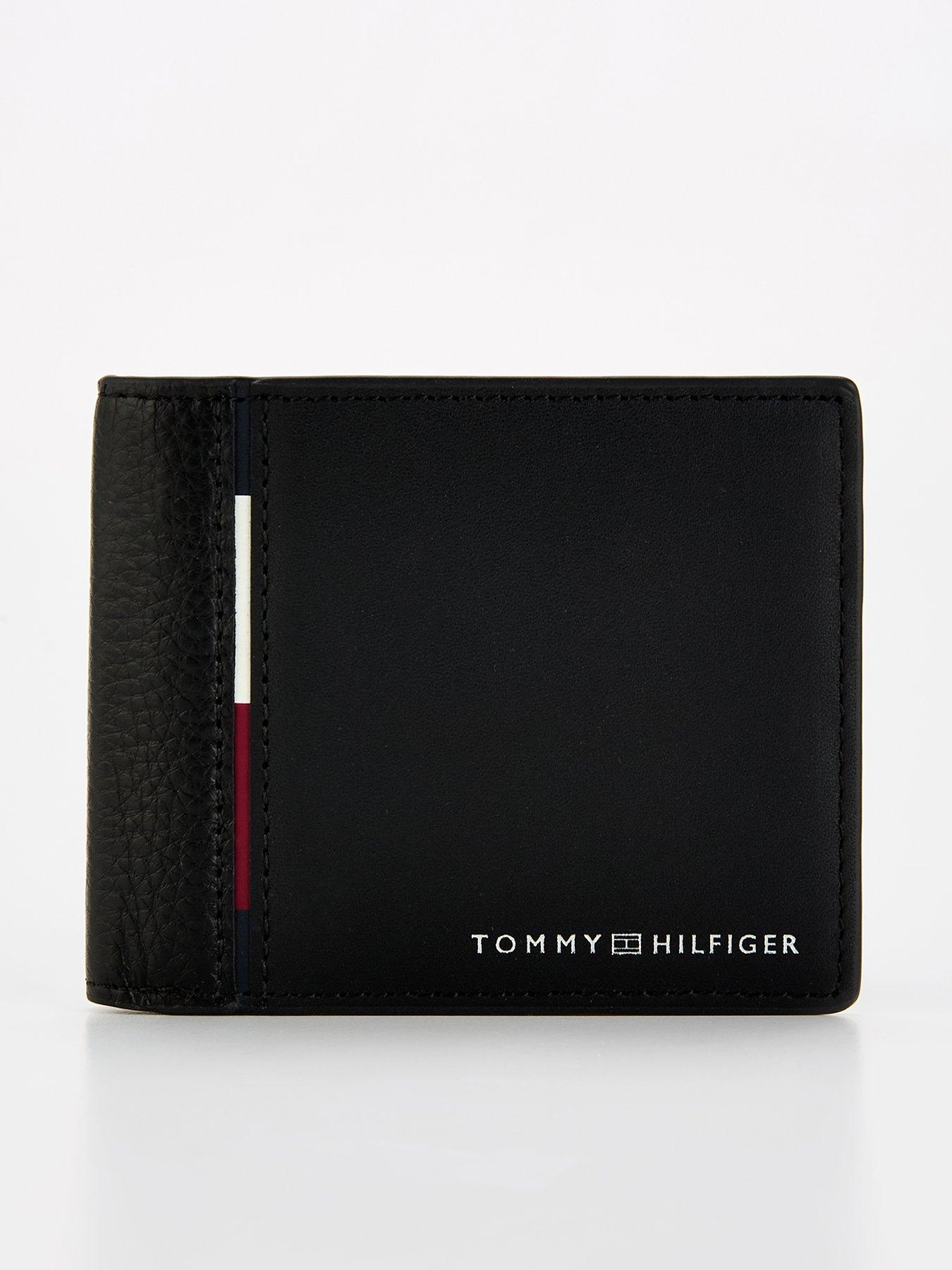 tommy-hilfiger-tommy-hilfiger-stripe-trim-mini-cc-wallet-black