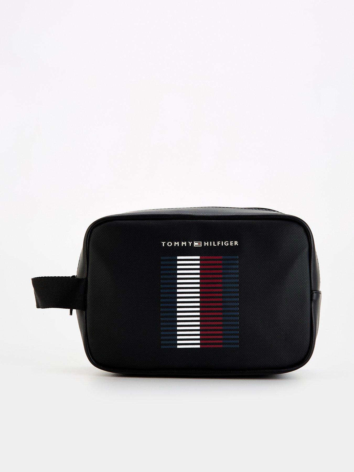 tommy-hilfiger-tommy-hilfiger-foundation-pique-global-stripe-washbag-black