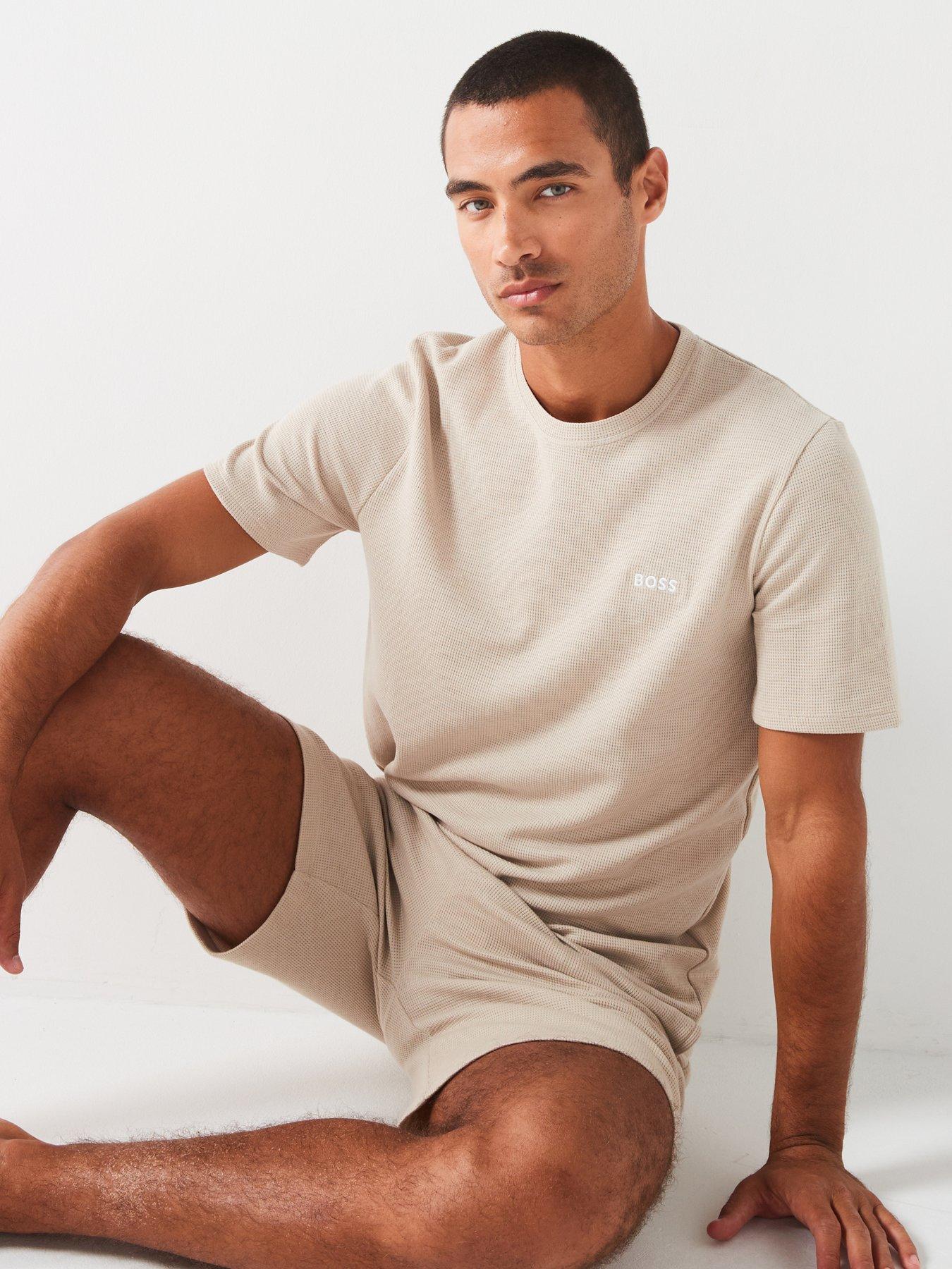 boss-regular-fit-waffle-loungewear-t-shirtoutfit