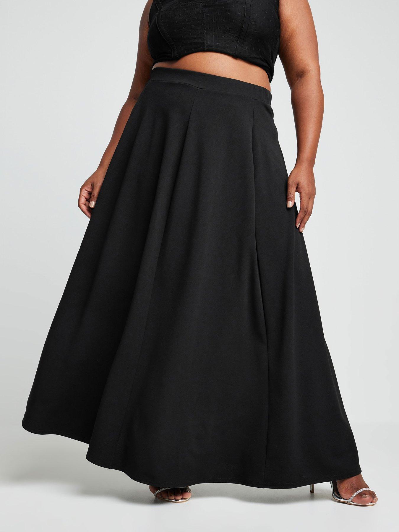 yours-flippy-midi-skirt-black