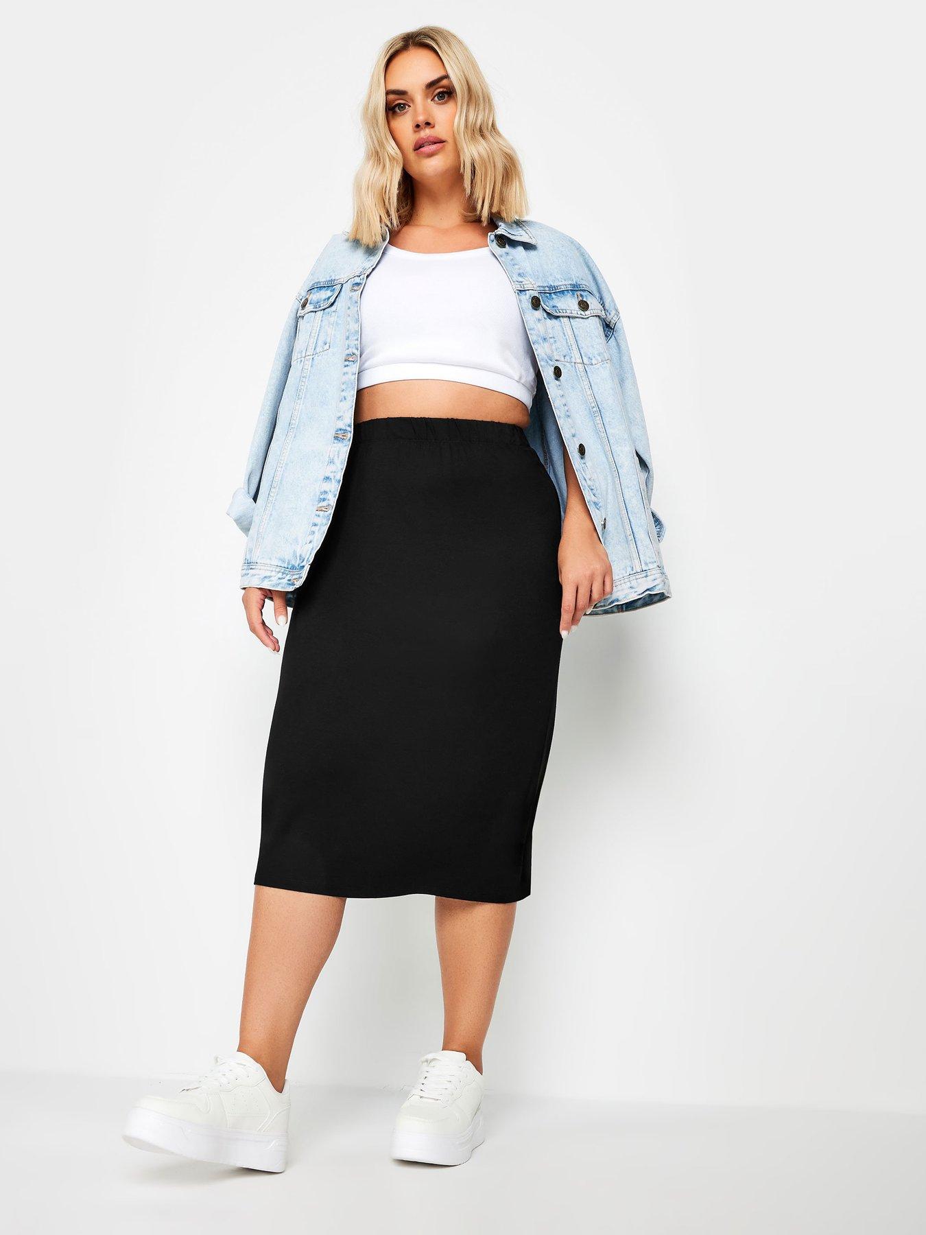 yours-midaxi-tube-skirt-blackback