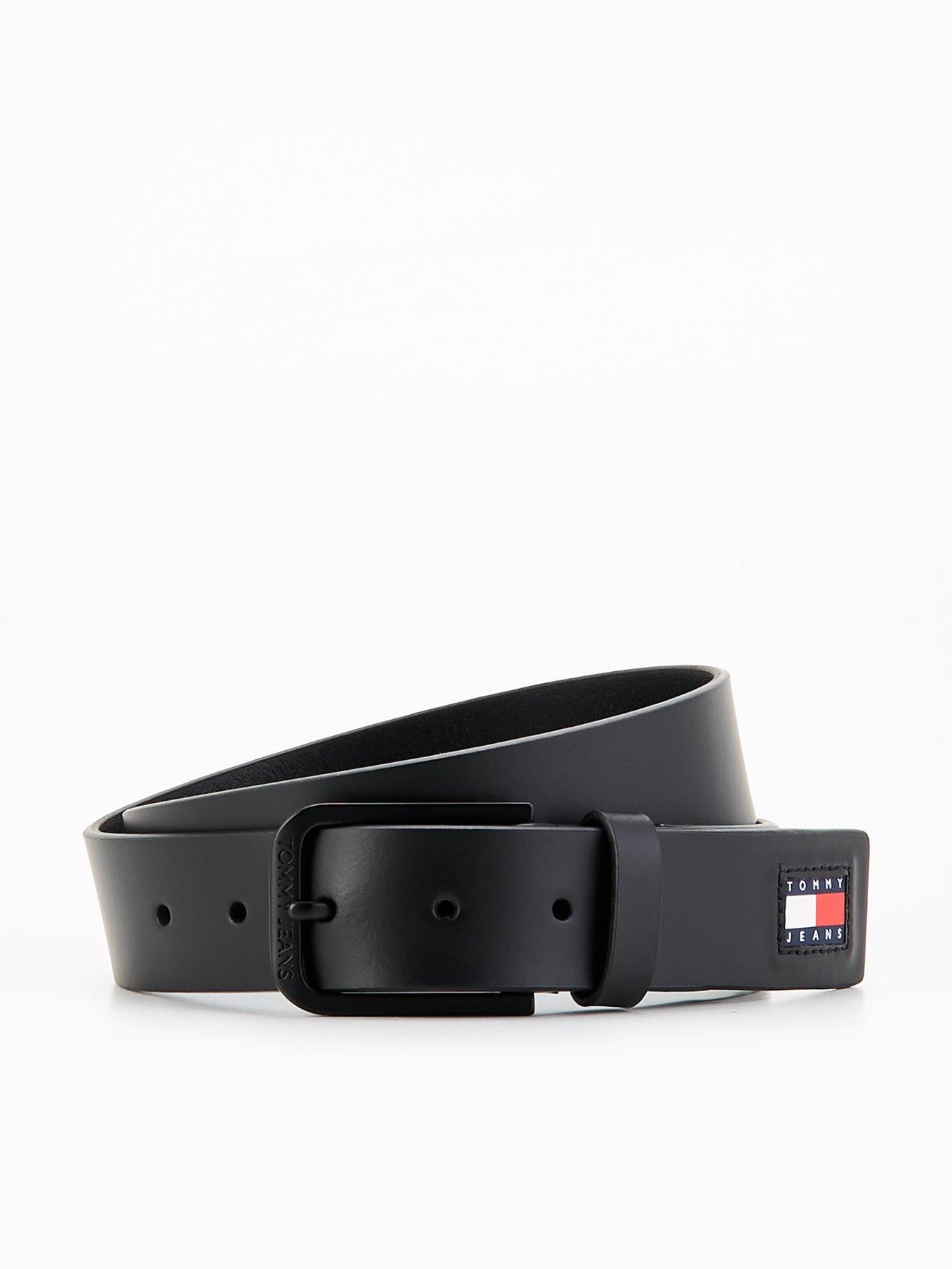 tommy-jeans-tommy-jeans-adjustable-flag-35cm-leather-belt-black