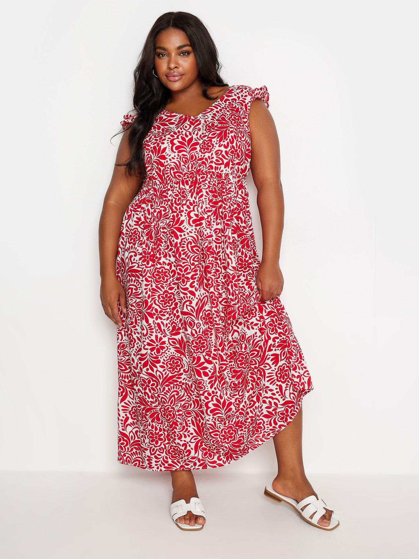 yours-frill-sleeve-paisley-maxi-dress-redback