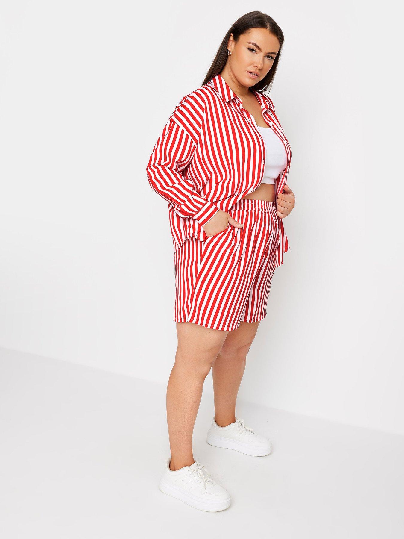 yours-stripe-co-ord-short-redback