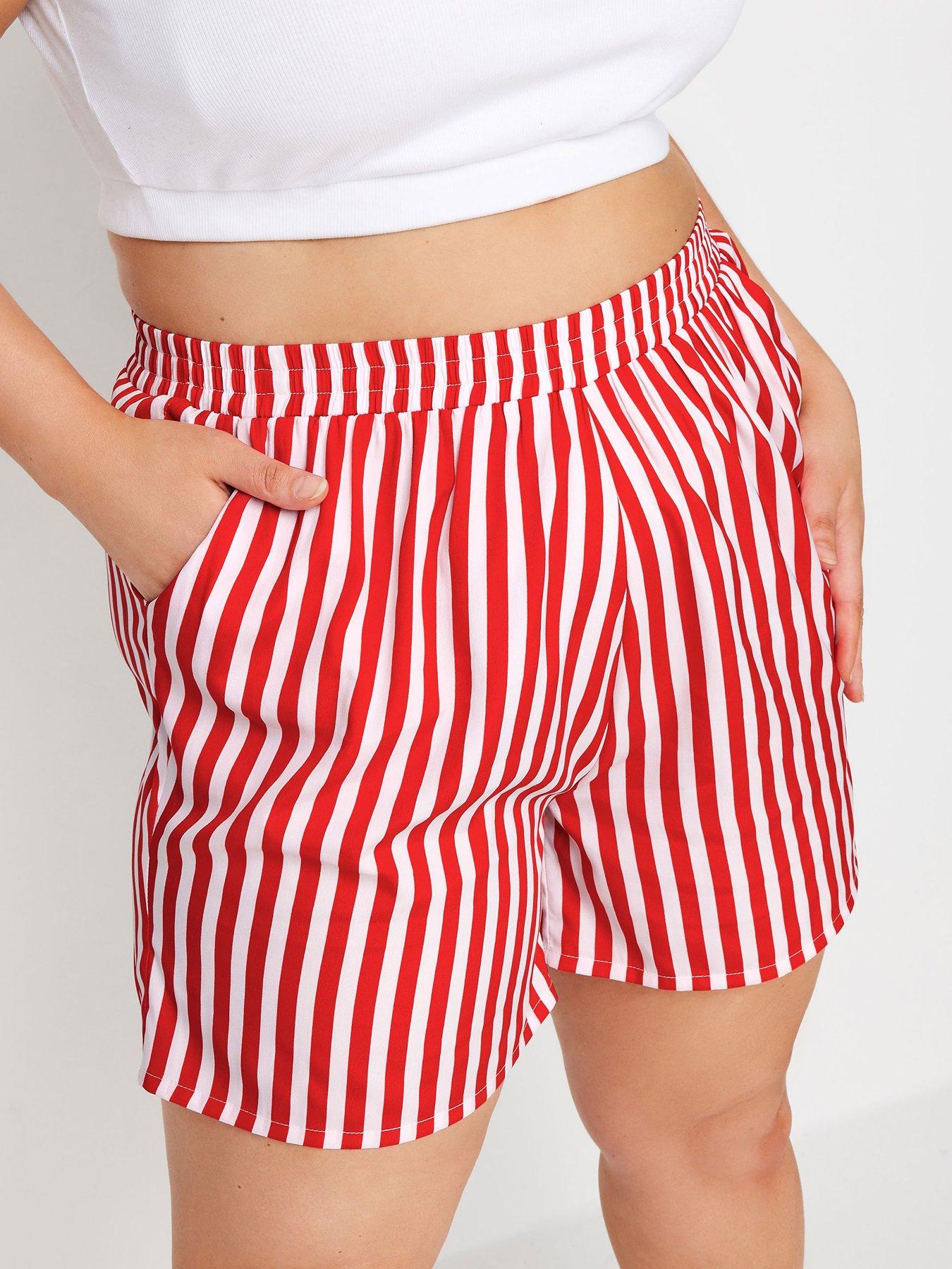 yours-stripe-co-ord-short-redoutfit