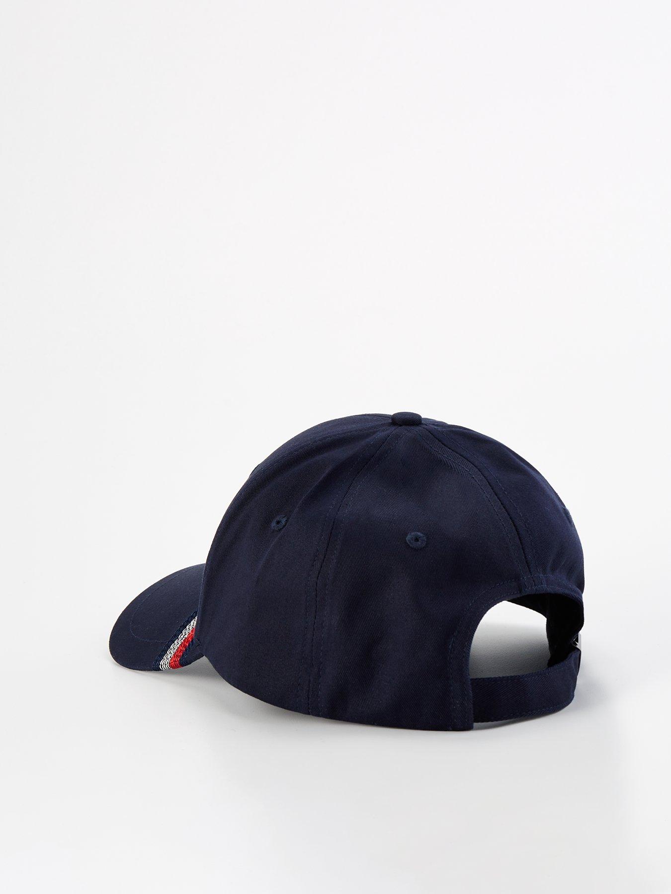 tommy-hilfiger-tommy-hilfiger-linear-logo-stripe-trim-baseball-cap-navyback