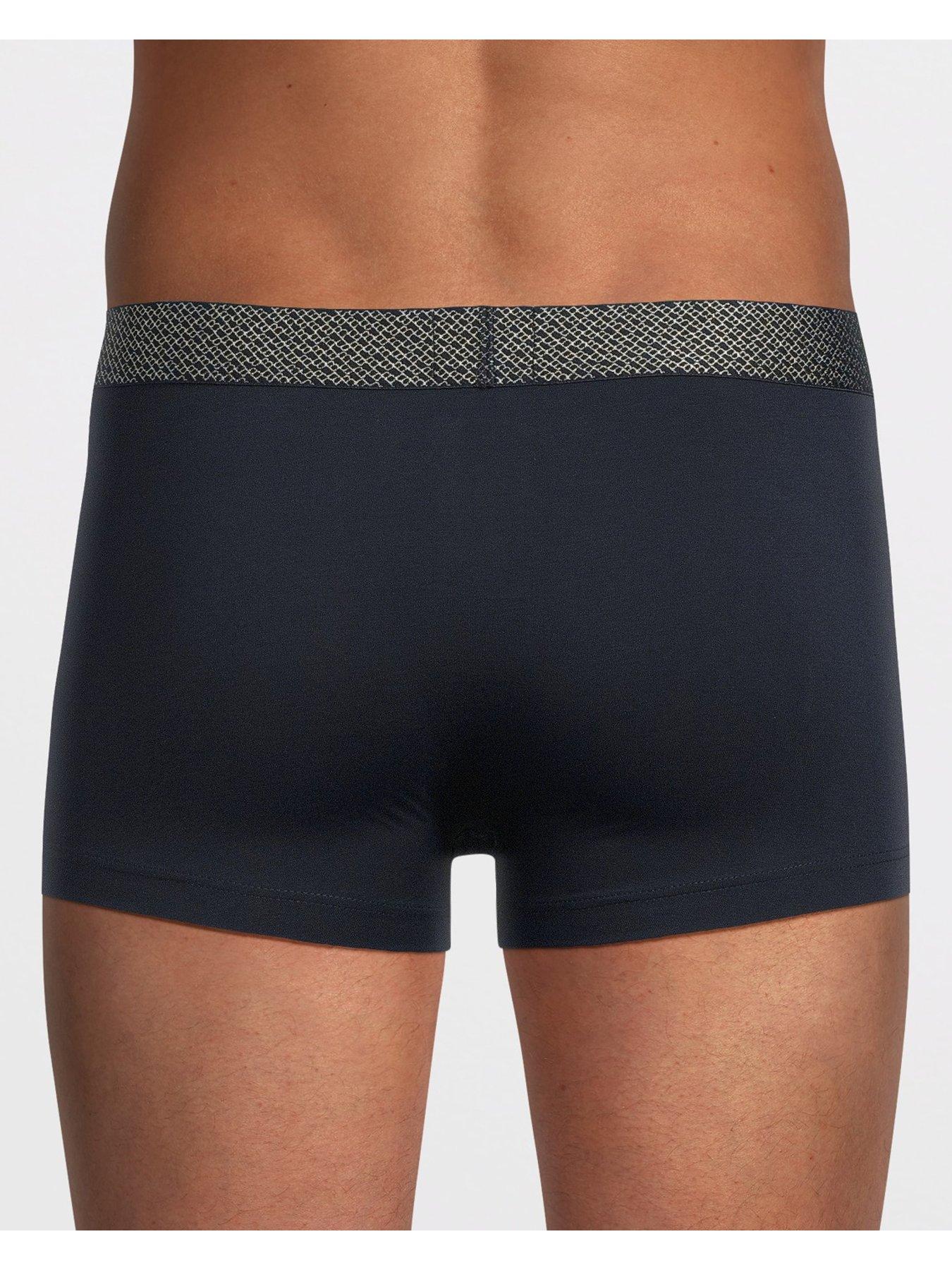 Image 3 of 3 of BOSS 2 Pack Mono Trunk Gift Set (Navy/Silver)