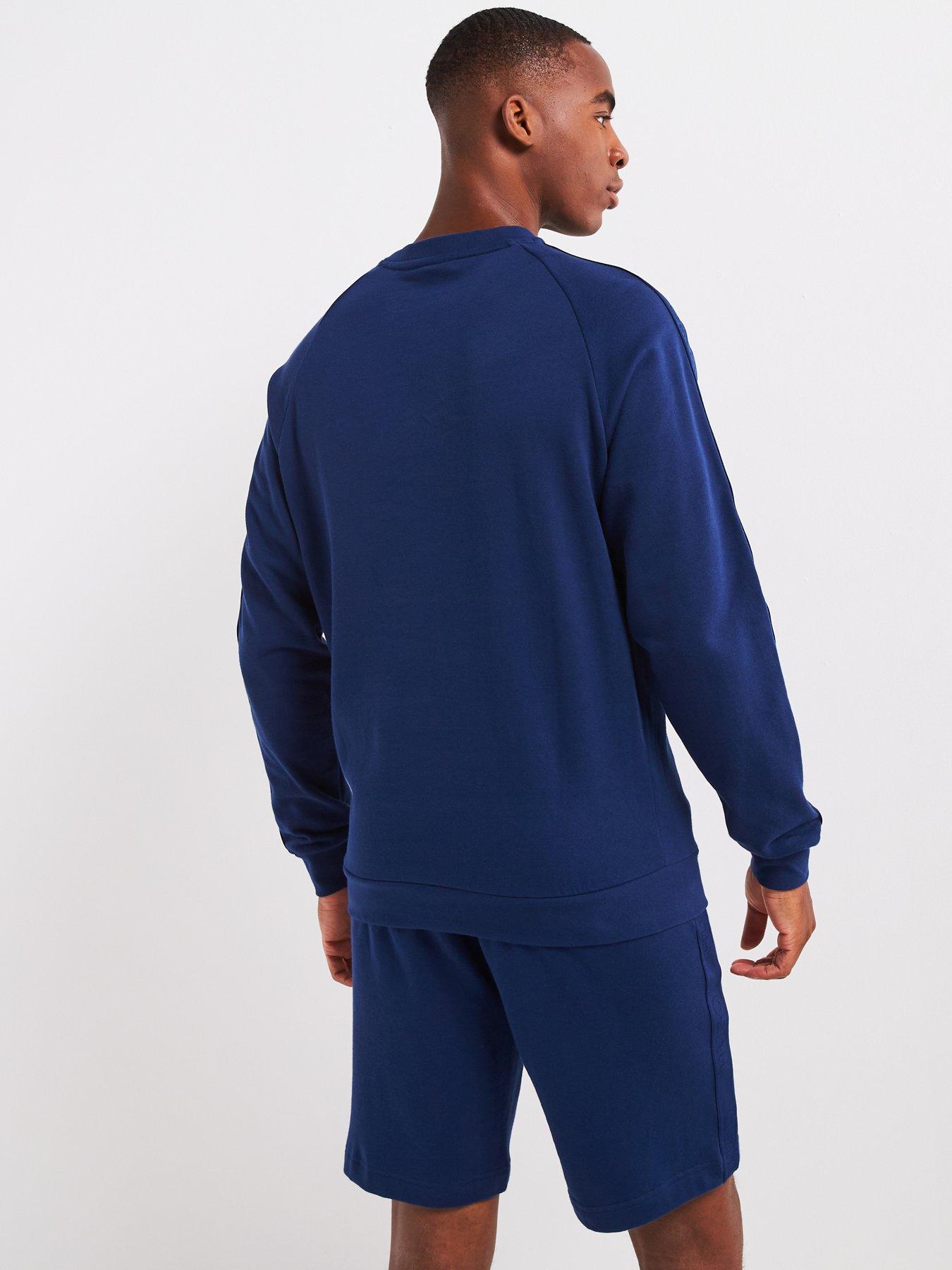 hugo-hugo-tonal-logo-loungewear-crew-sweat-dark-bluestillFront