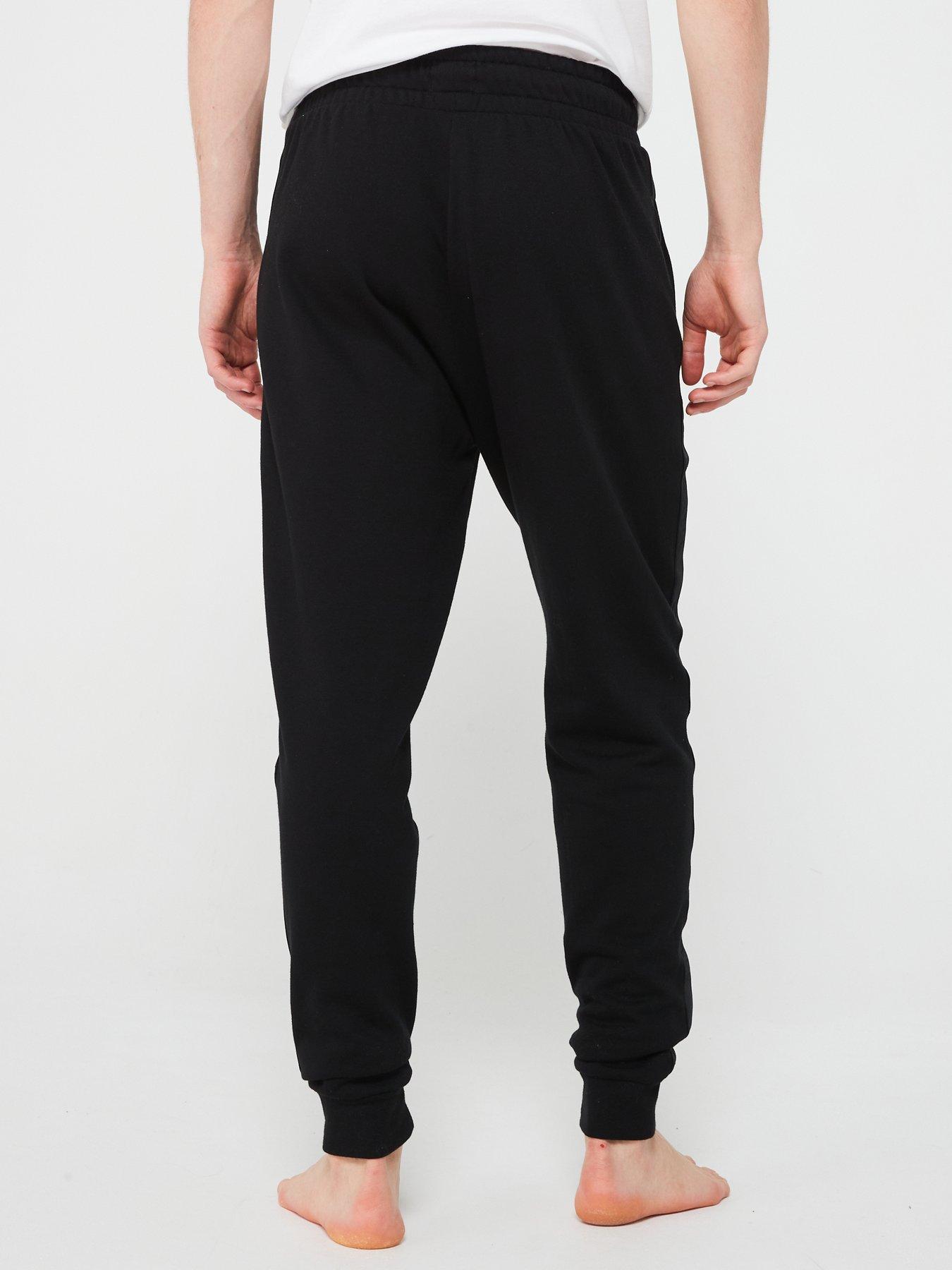 hugo-hugo-tonal-logo-cuff-loungewear-pants-greystillFront