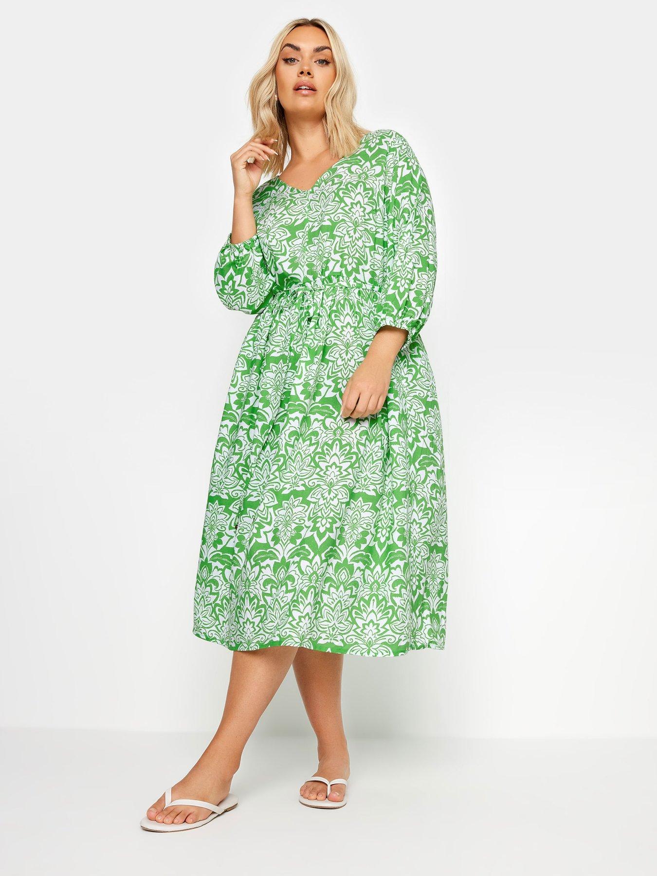 yours-v-neck-midaxi-dress-greenback