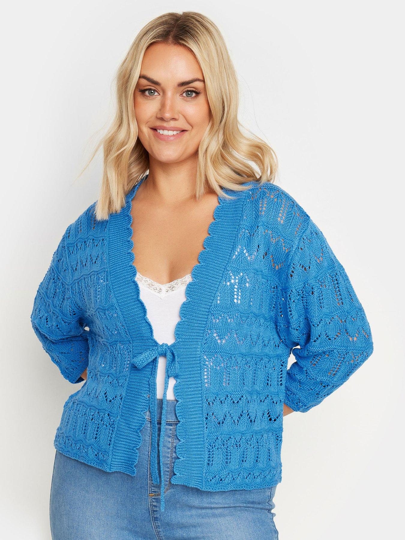 yours-crochet-tie-front-shrug-blue