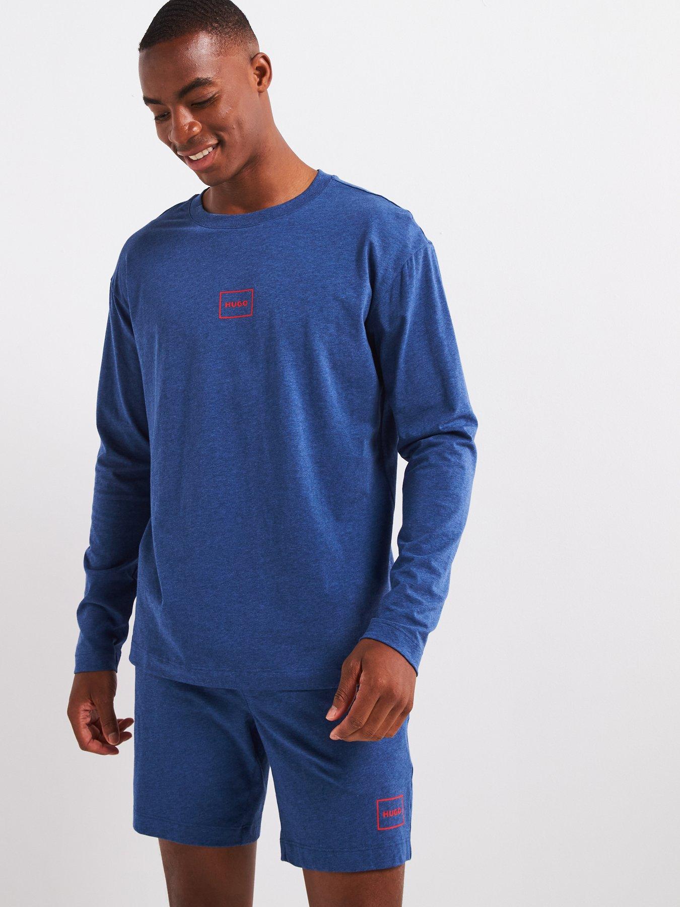 hugo-laze-relaxed-fit-longsleeve-loungewear-top-blue